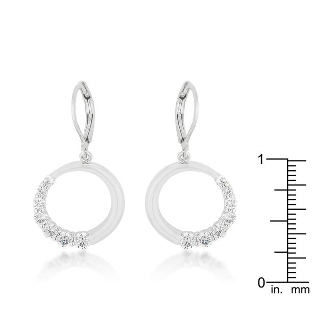 Graduated Cubic Zirconia Circle Earrings - Charming Charlie