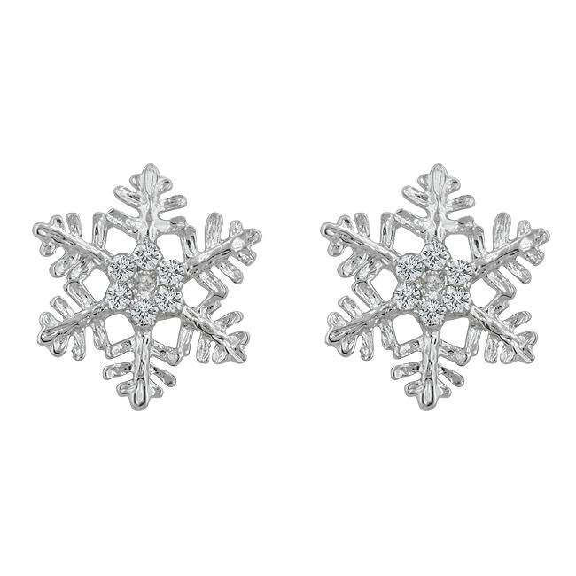 Snowflake Stud Earrings - Charming Charlie