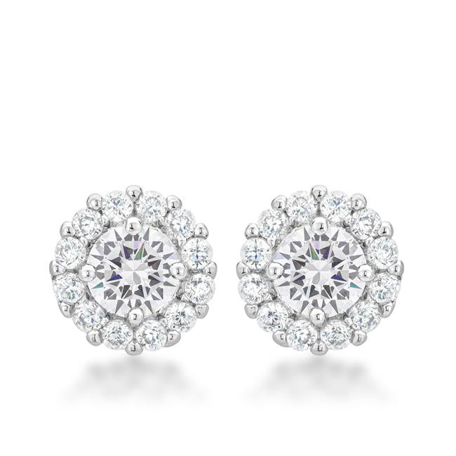Bella Bridal Earrings in Clear - Charming Charlie