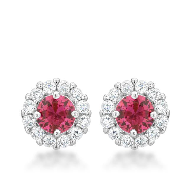 Bella Bridal Earrings in Pink - Charming Charlie