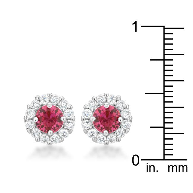 Bella Bridal Earrings in Pink - Charming Charlie
