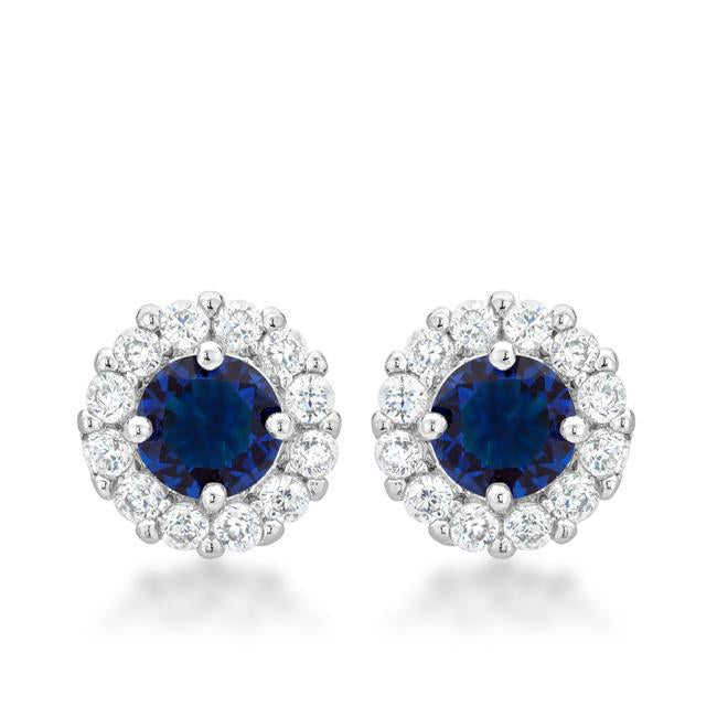 Bella Bridal Earrings in Blue - Charming Charlie