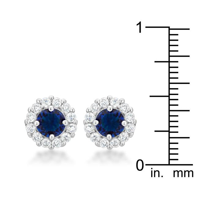 Bella Bridal Earrings in Blue - Charming Charlie