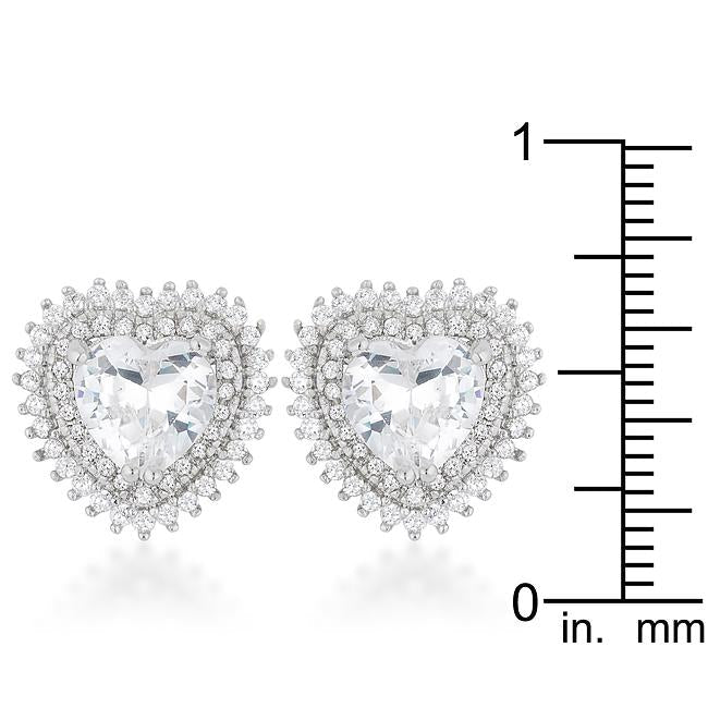 Halo Heart Earrings - Charming Charlie