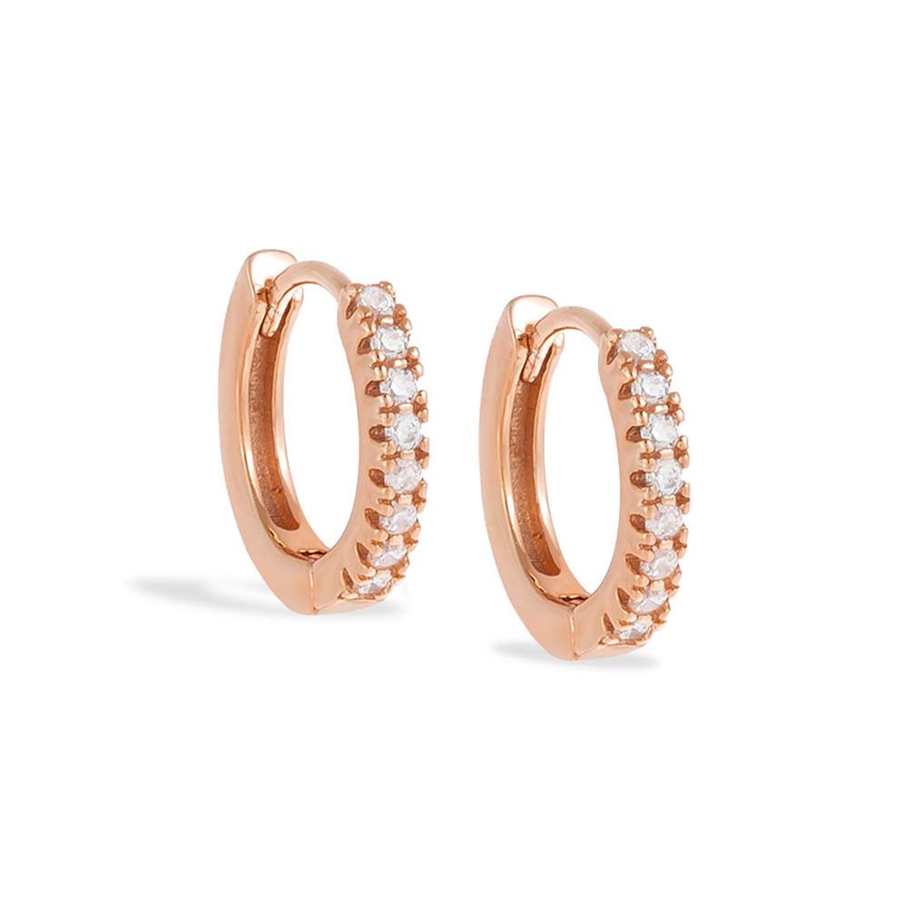 CZ Mini Huggie Earring - Adina's Jewels