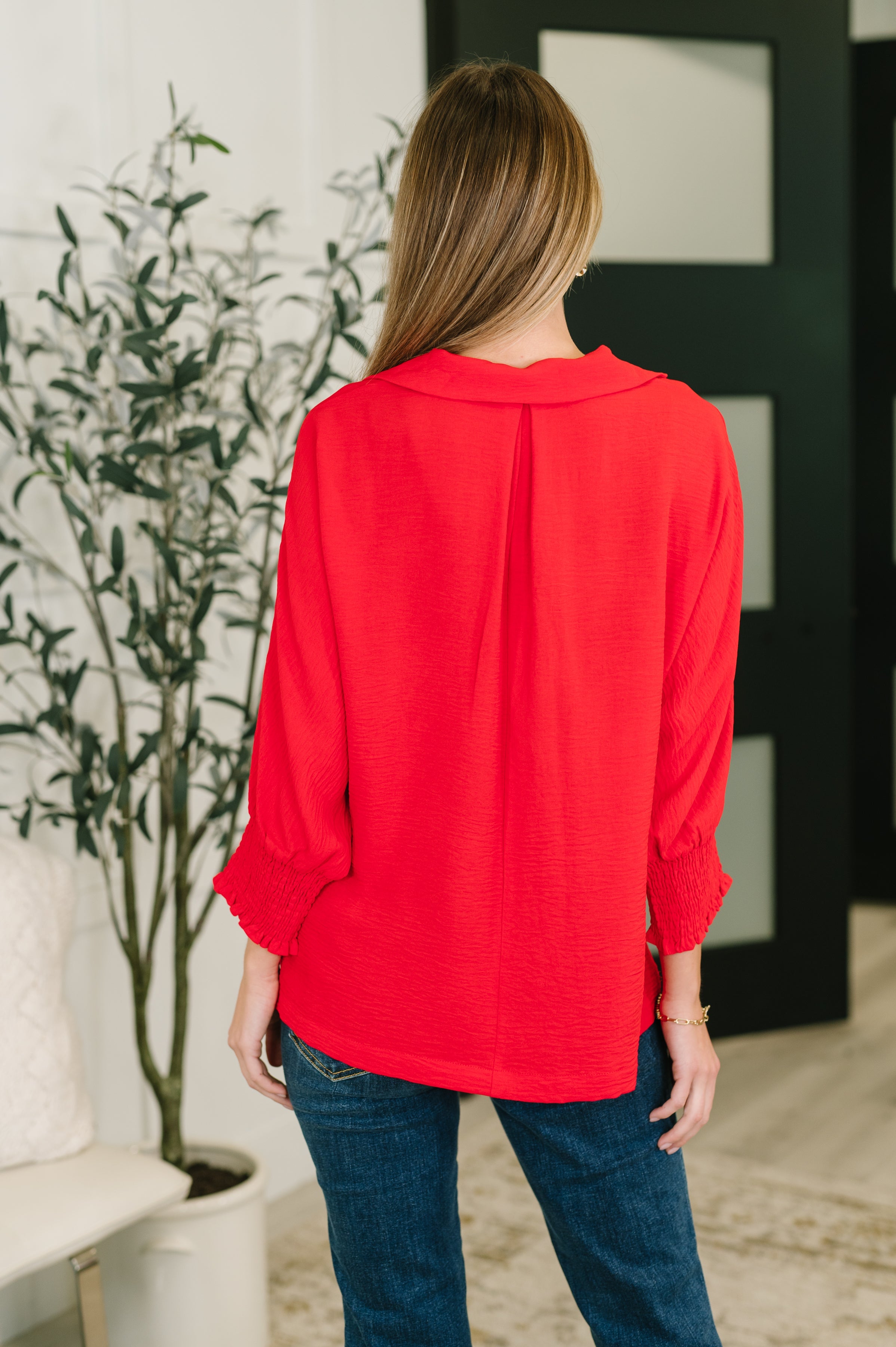 Easy Essence V-Neck Oversized Tunic Top - Charming Charlie