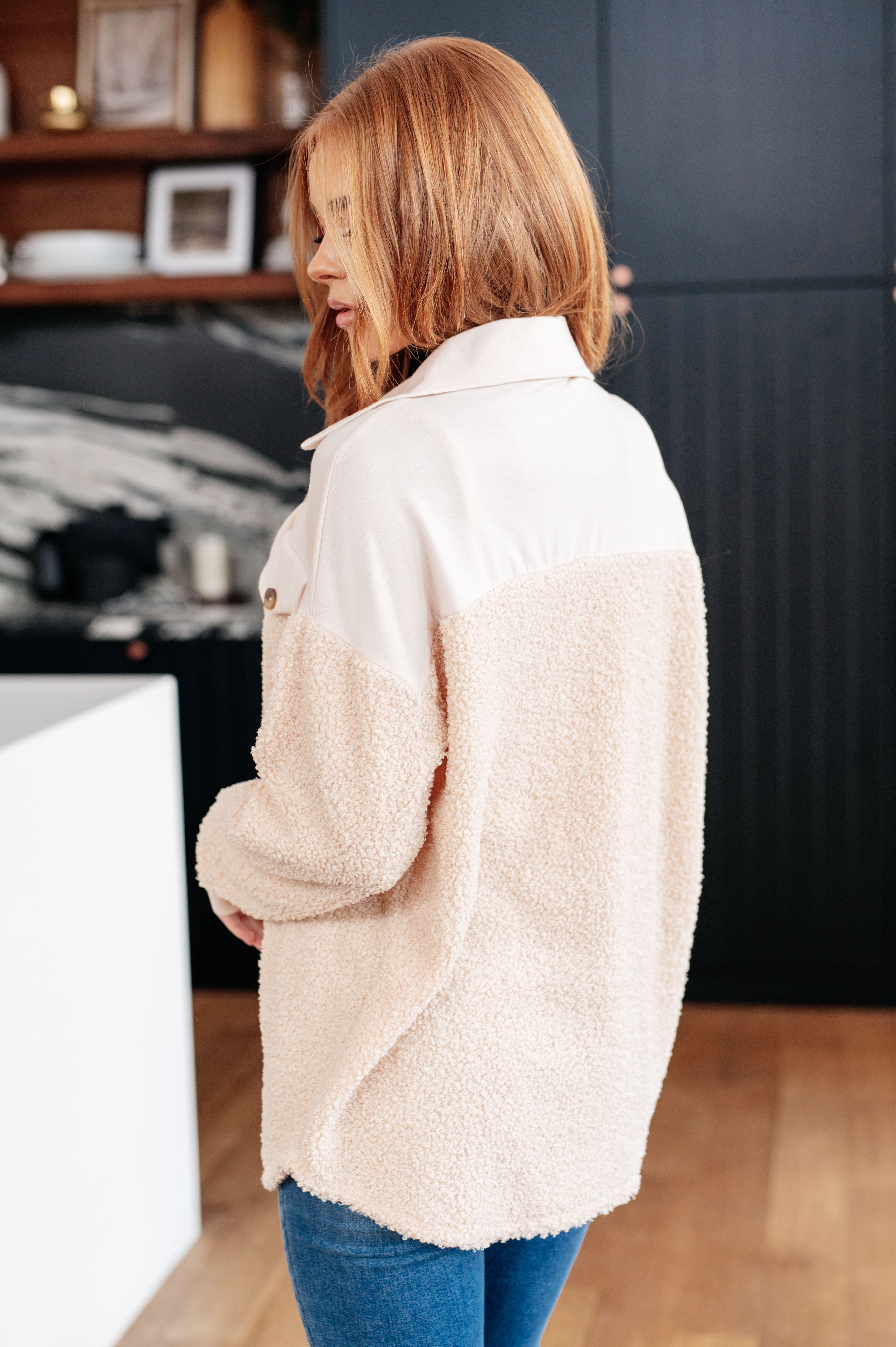 Endless Potential Sherpa Shacket - Charming Charlie