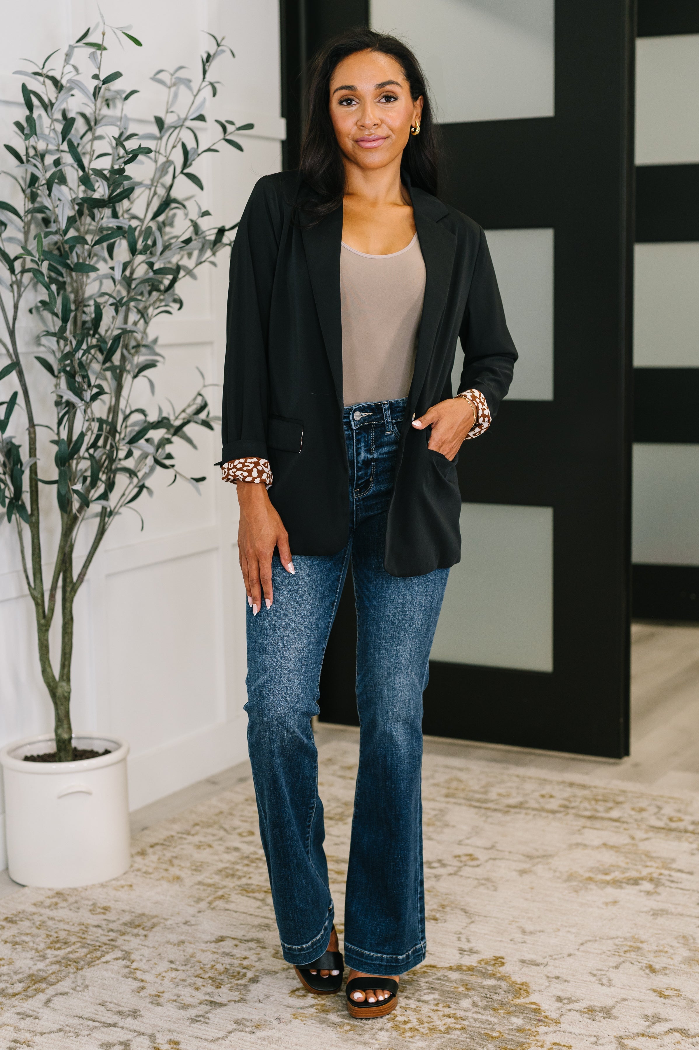 Every Day Blazer in Black - Charming Charlie