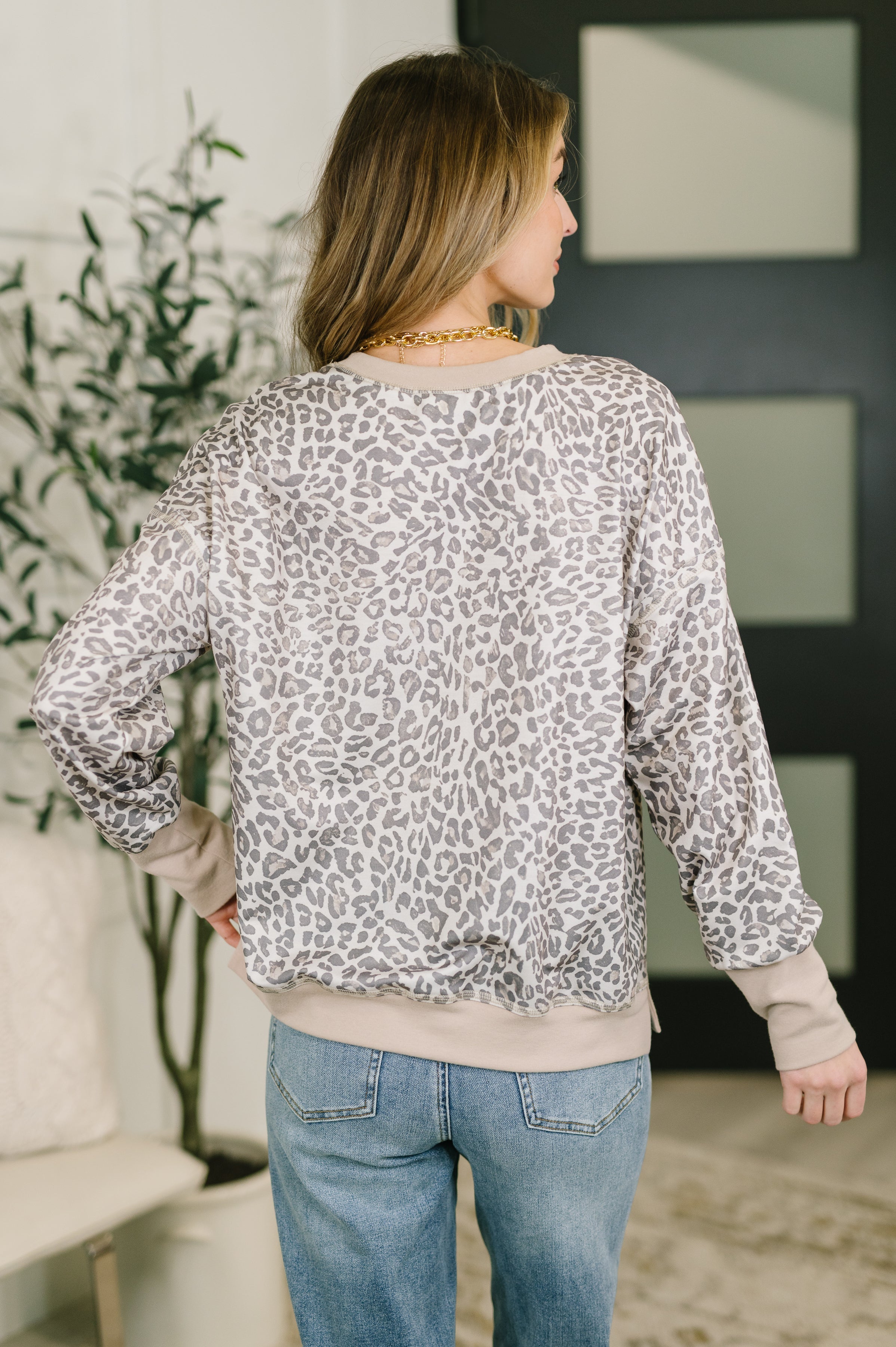 Everything You Need Patchwork Crew Neck Pullover - Charming Charlie