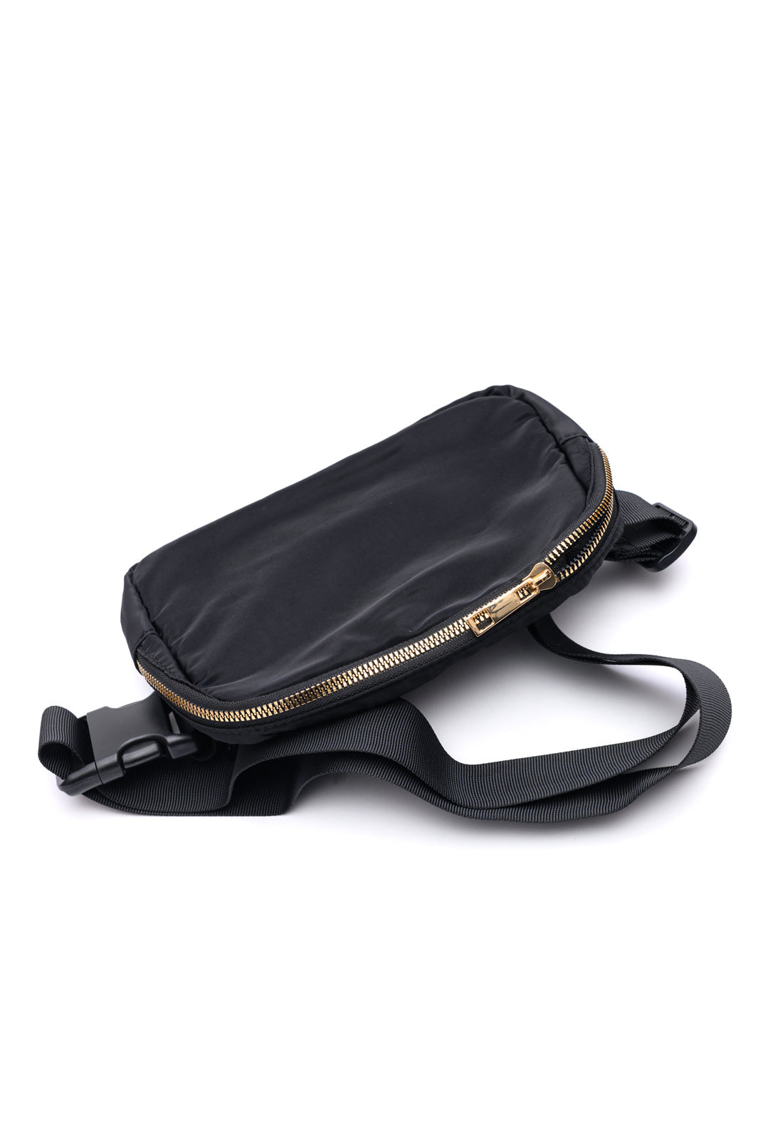Everywhere I Go Crossbody Belt Bag in Black - Charming Charlie