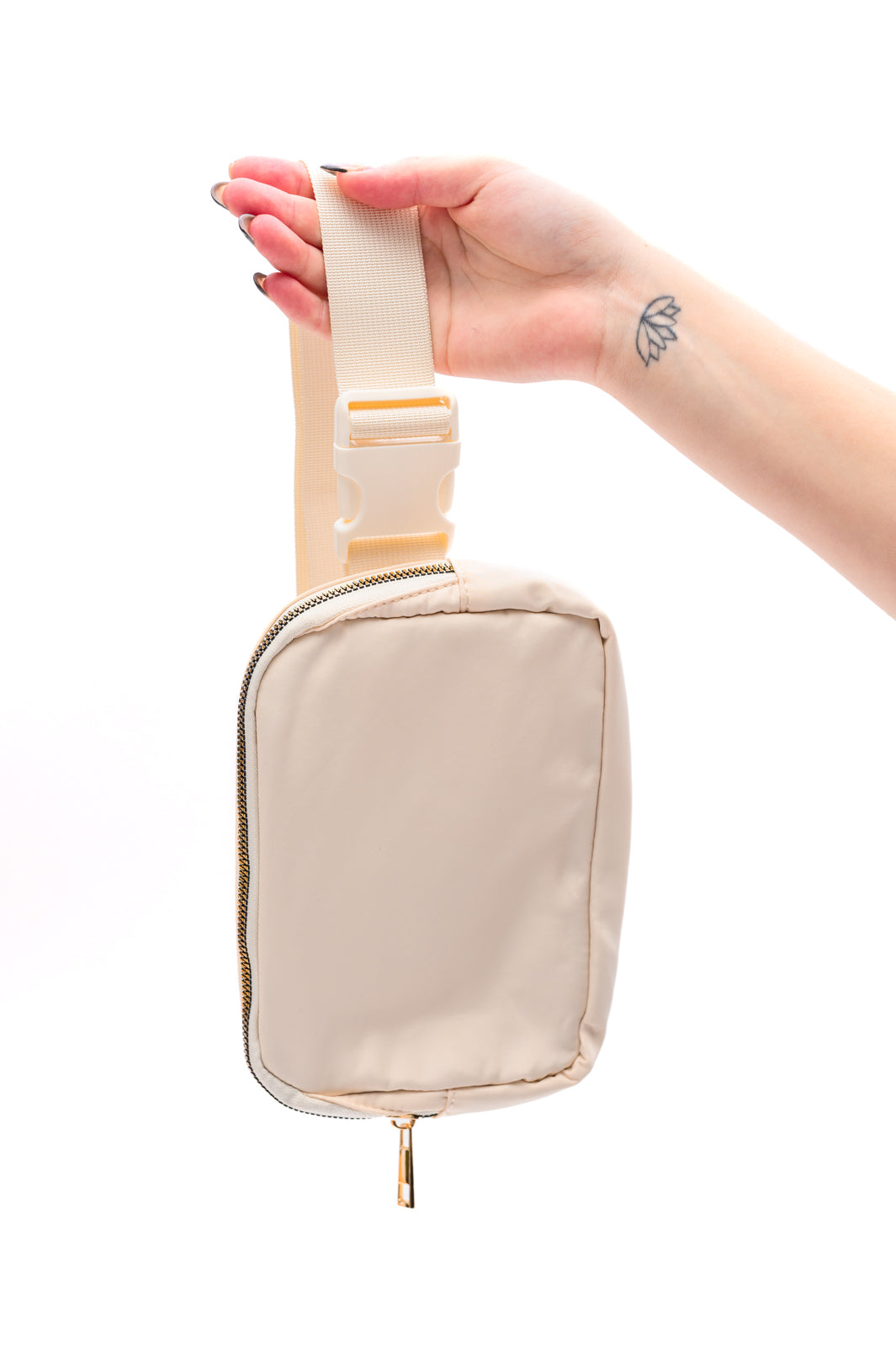 Everywhere I Go Crossbody Belt Bag in Ivory - Charming Charlie