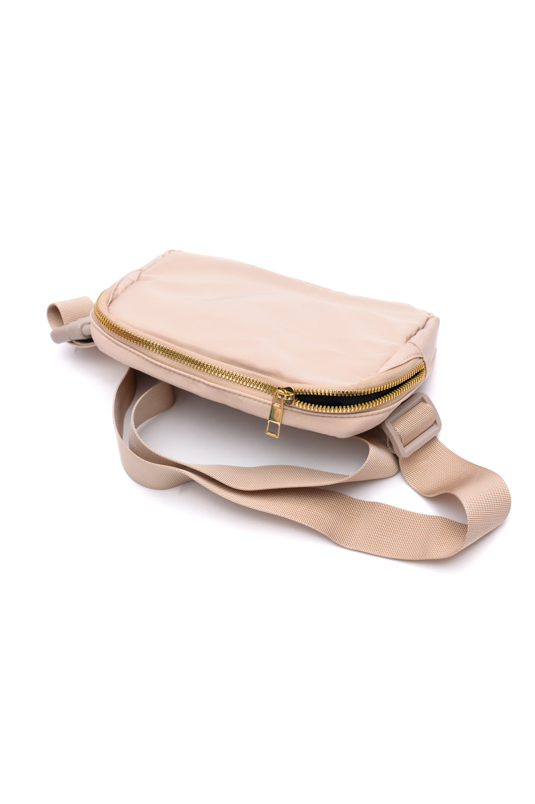 Everywhere I Go Crossbody Belt Bag in Khaki - Charming Charlie