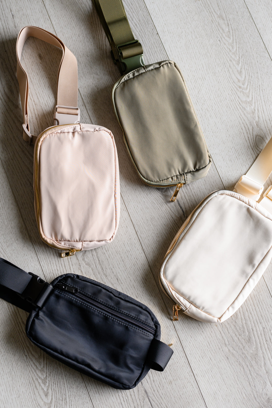 Everywhere I Go Crossbody Belt Bag in Black - Charming Charlie