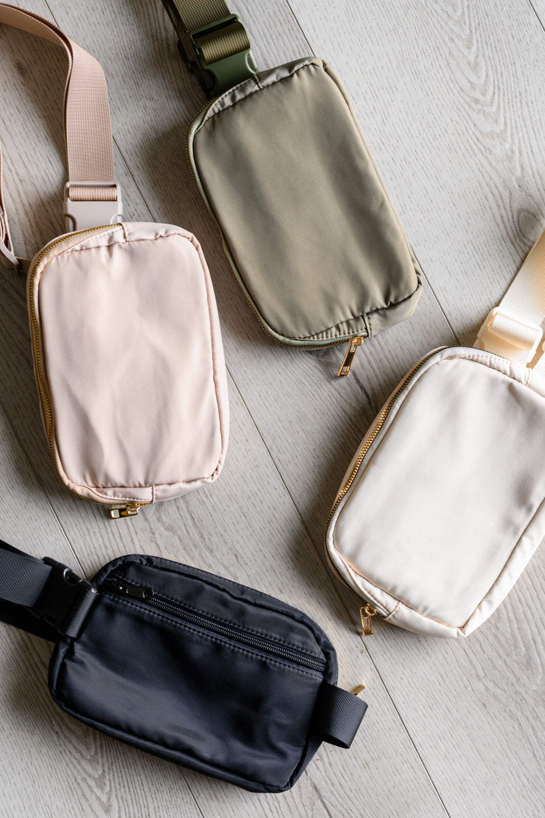 Everywhere I Go Crossbody Belt Bag in Ivory - Charming Charlie