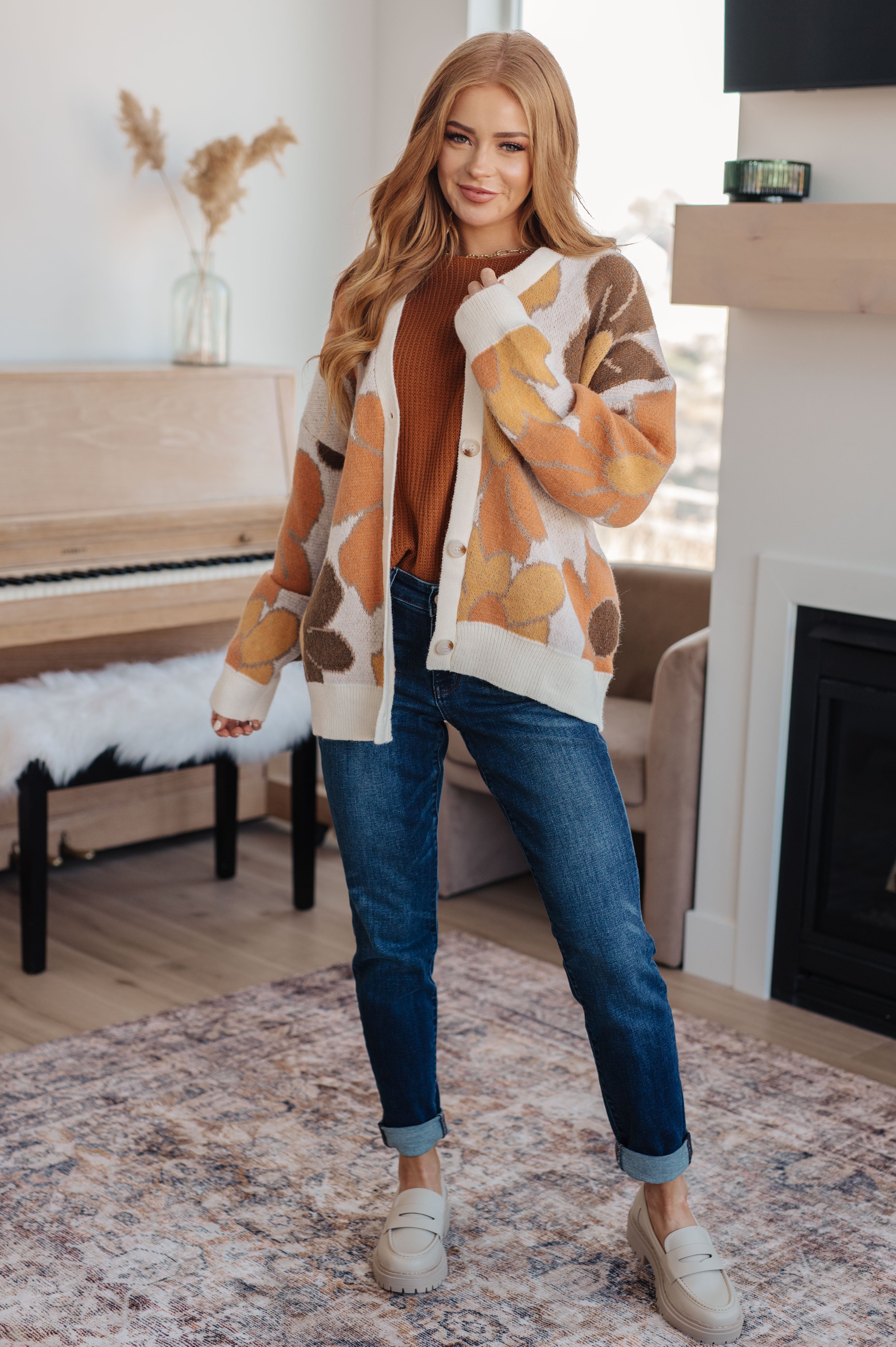 Exquisitely Mod Floral Cardigan - Charming Charlie