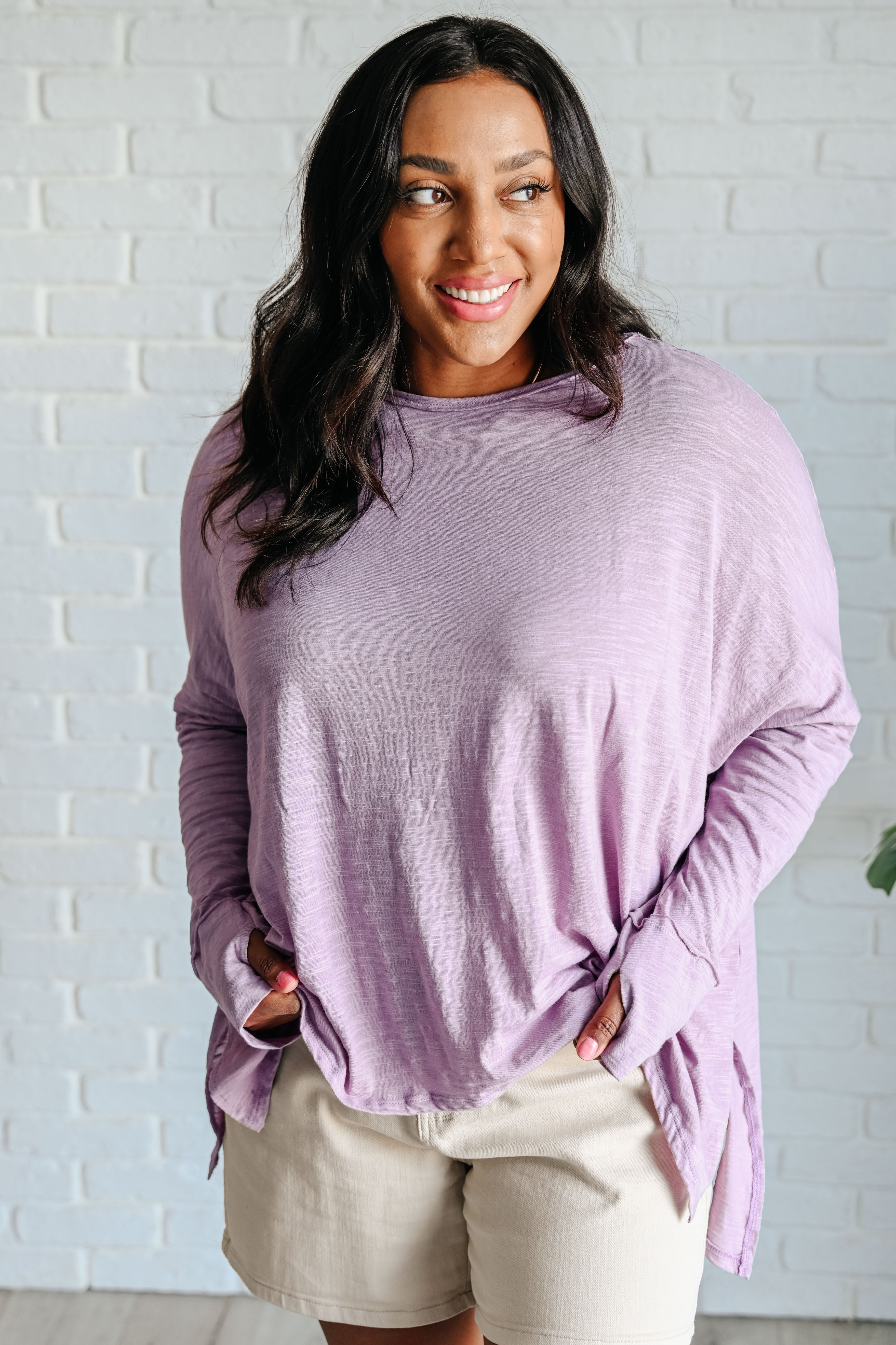Face It Together Step Hem Pullover - Charming Charlie