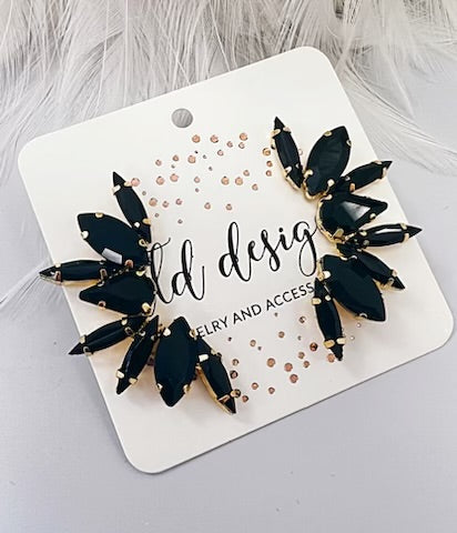 Black Starburst Earring - Charming Charlie