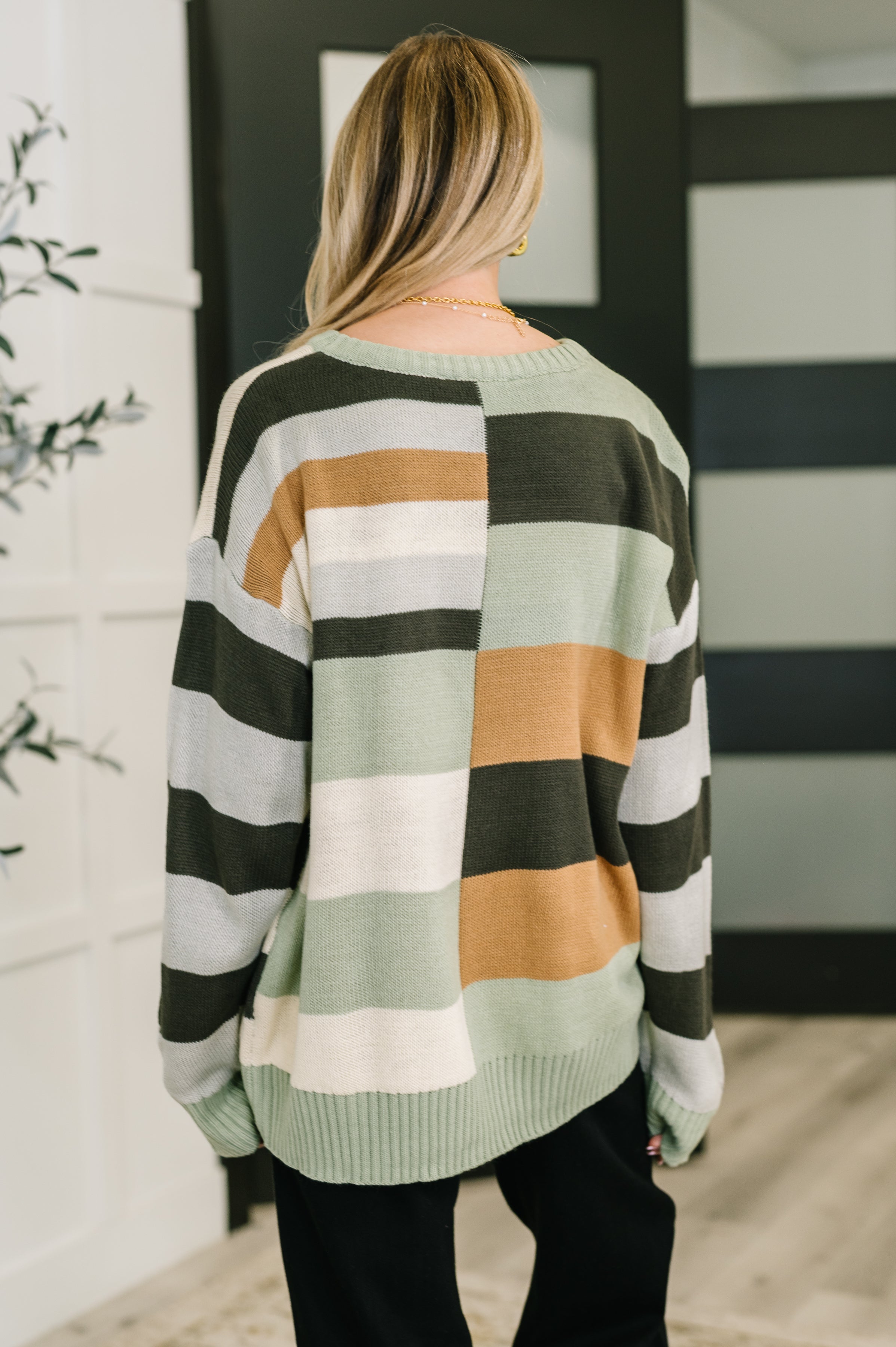 Fall Into Us Color Block Knit Pullover - Charming Charlie