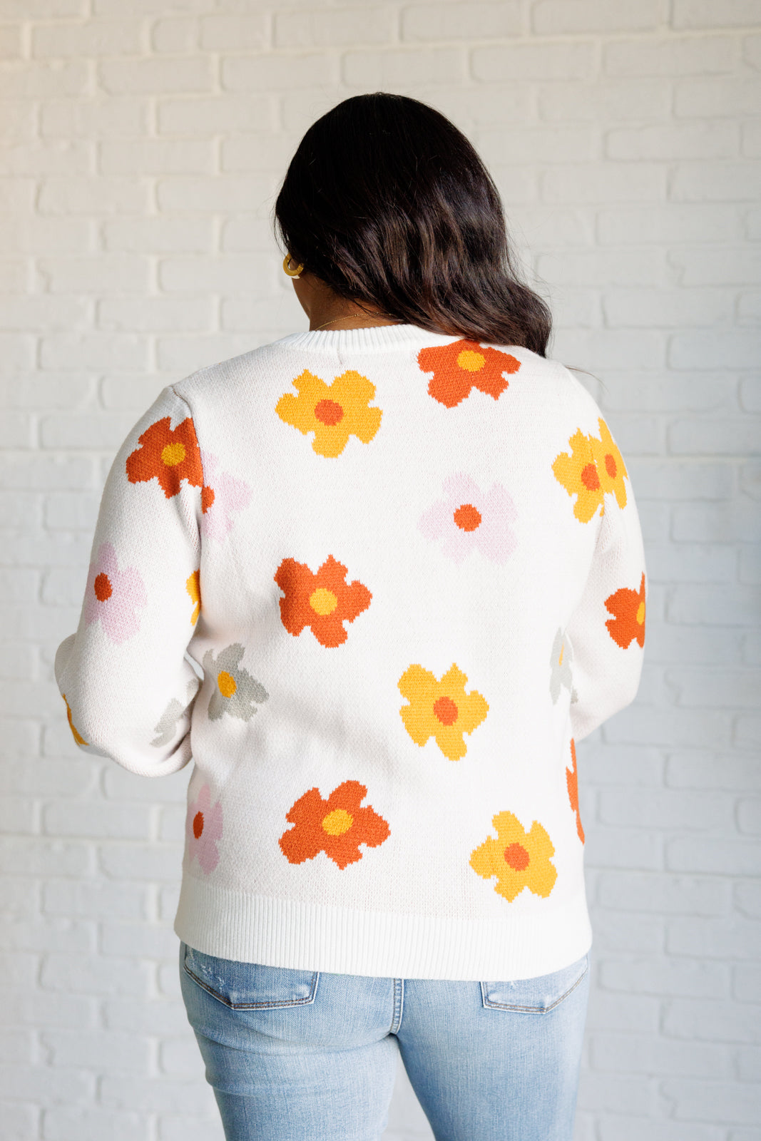 Falling Flowers Floral Sweater - Charming Charlie