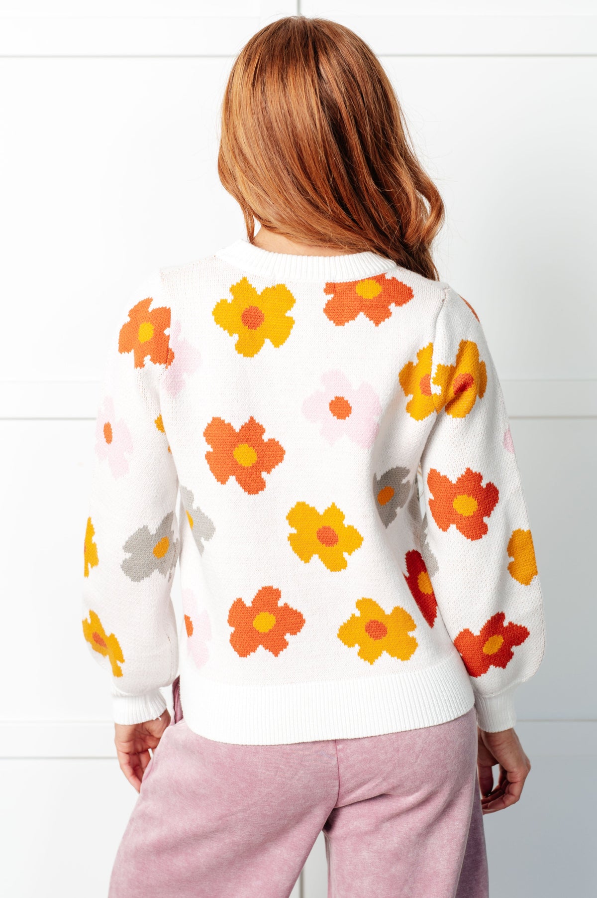 Falling Flowers Floral Sweater - Charming Charlie
