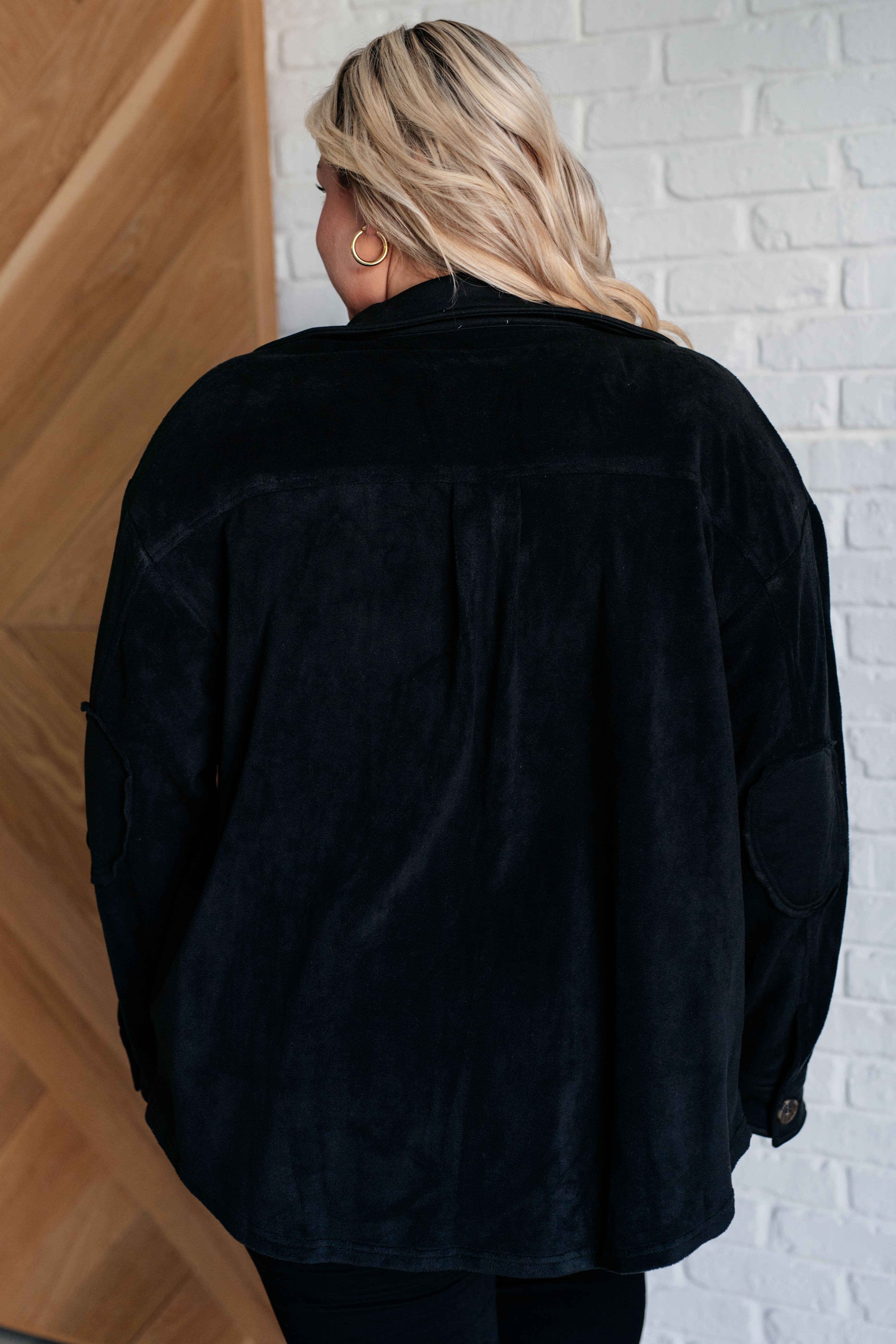 Fantastic in Fleece Jacket in Black - Charming Charlie