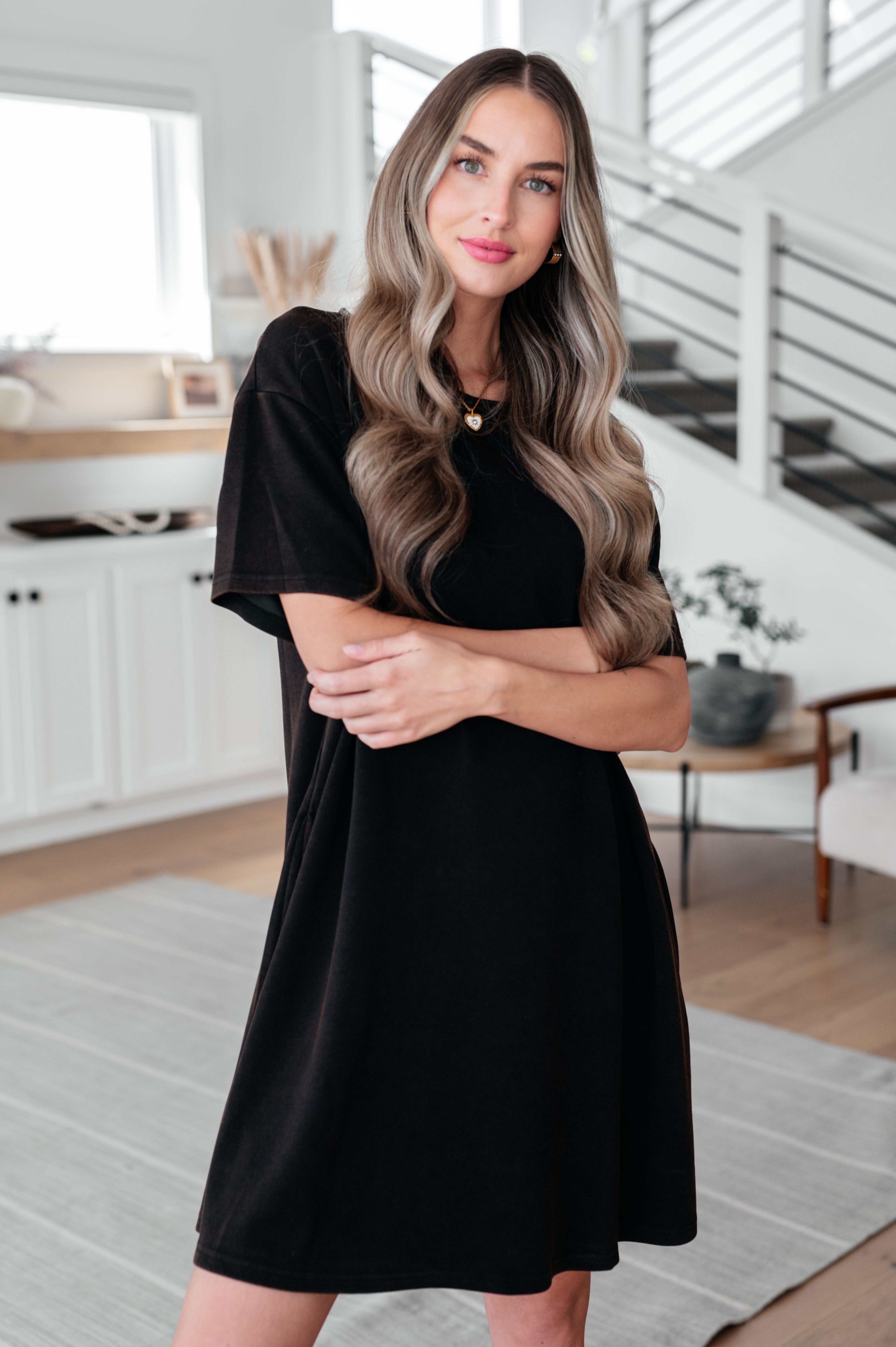 Farewell Mineral Wash Dress - Charming Charlie