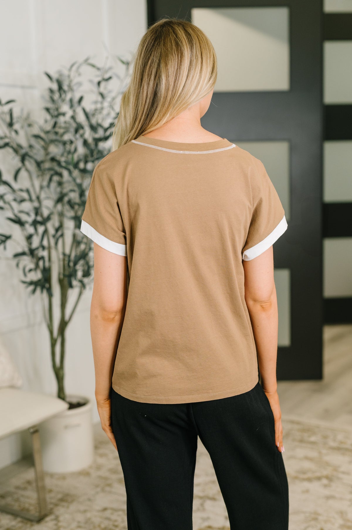 Feel Alright Two Tone Contrast in Mocha - Charming Charlie