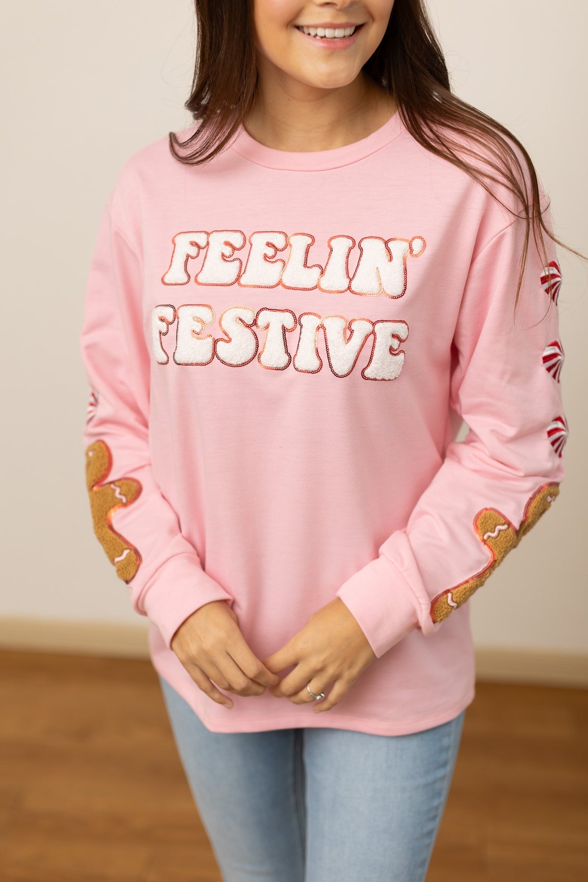 Feelin Festive Pink Sweater - Charming Charlie