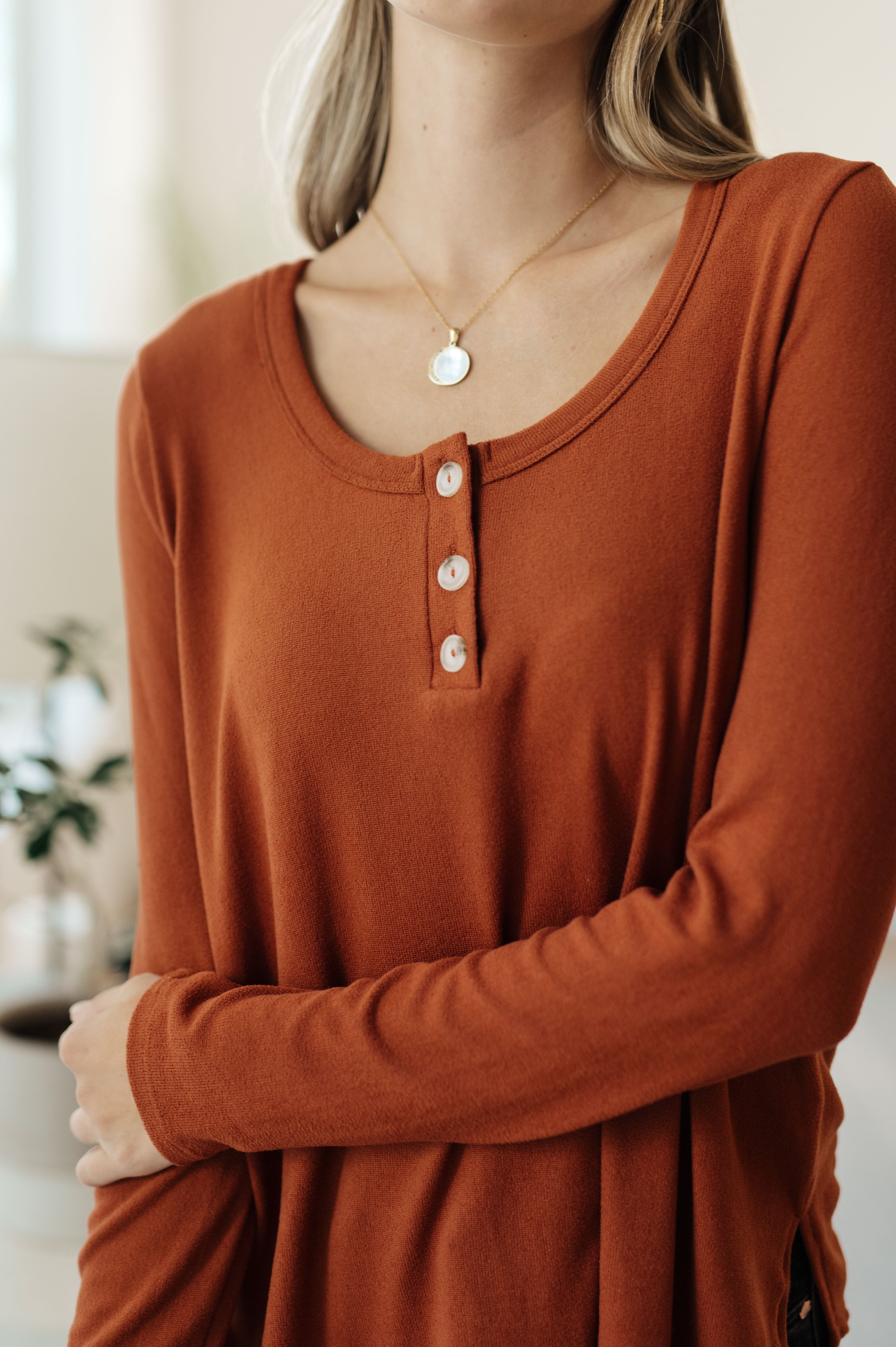 Feeling Better Scoop Neck Top - Charming Charlie