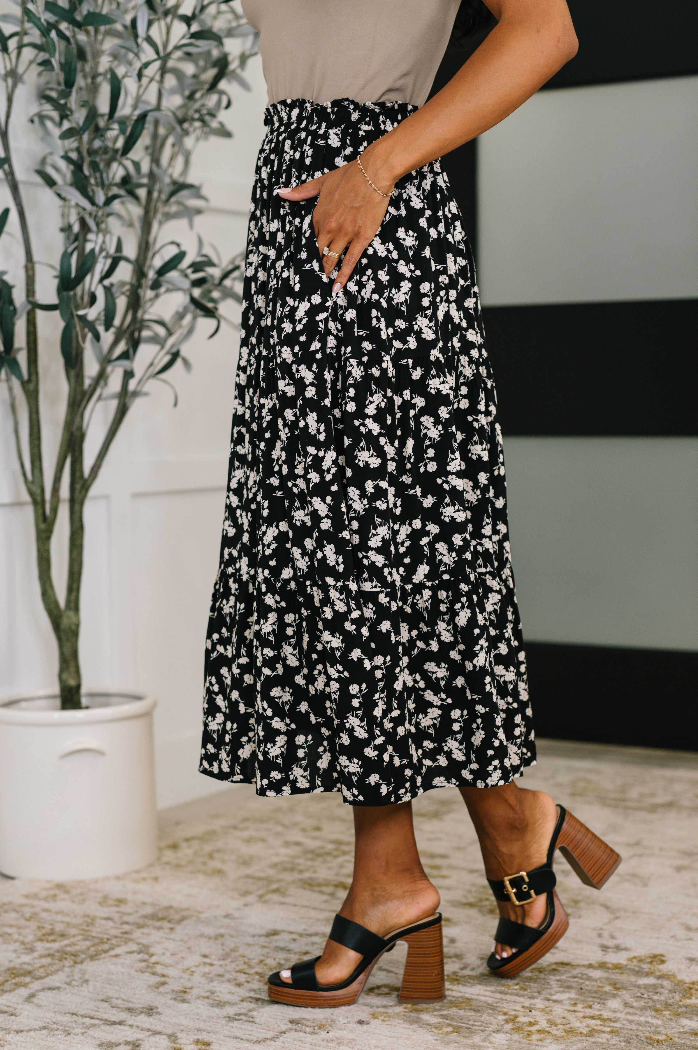 Fielding Flowers Floral Skirt - Charming Charlie