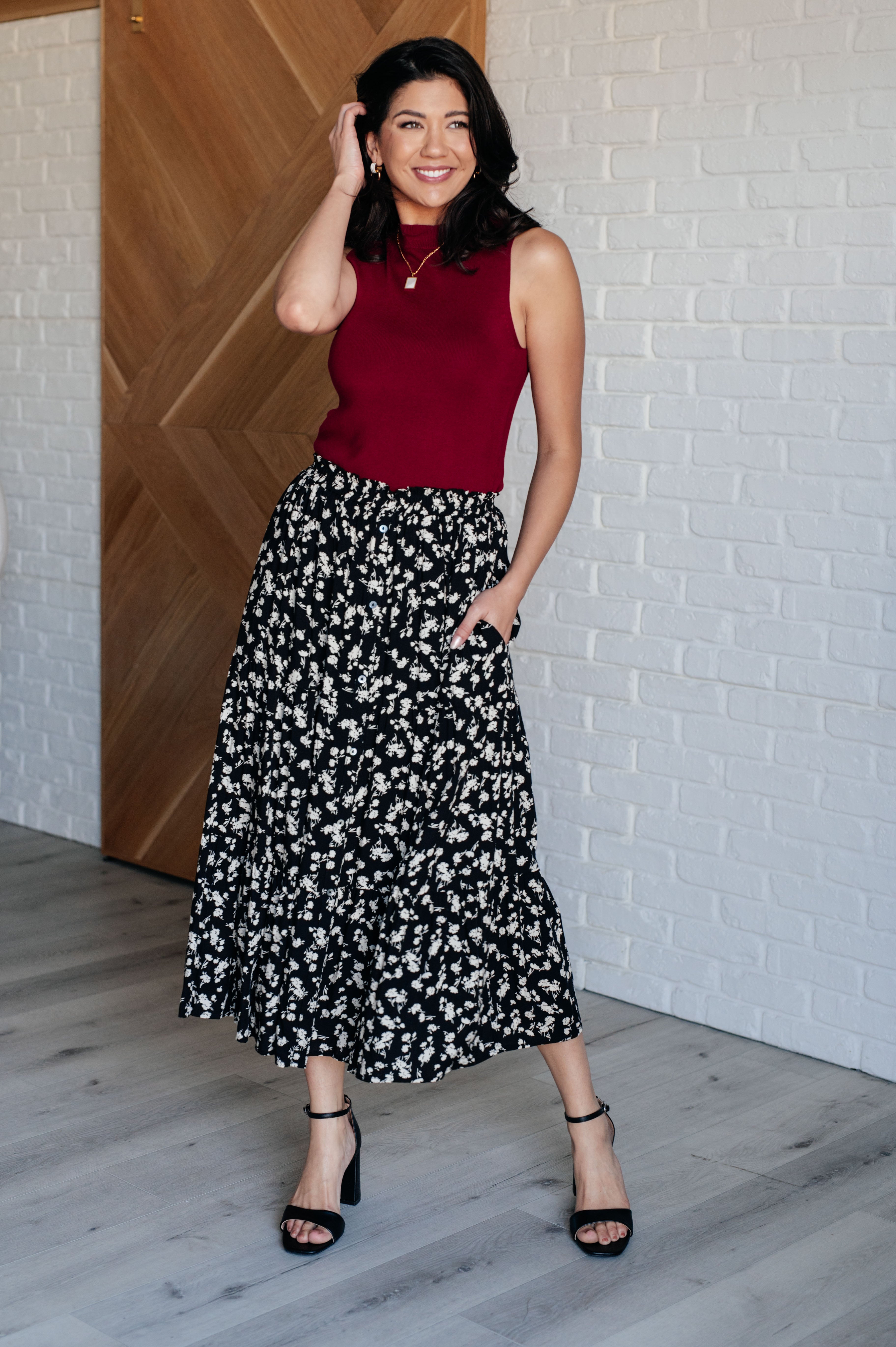 Fielding Flowers Floral Skirt - Charming Charlie