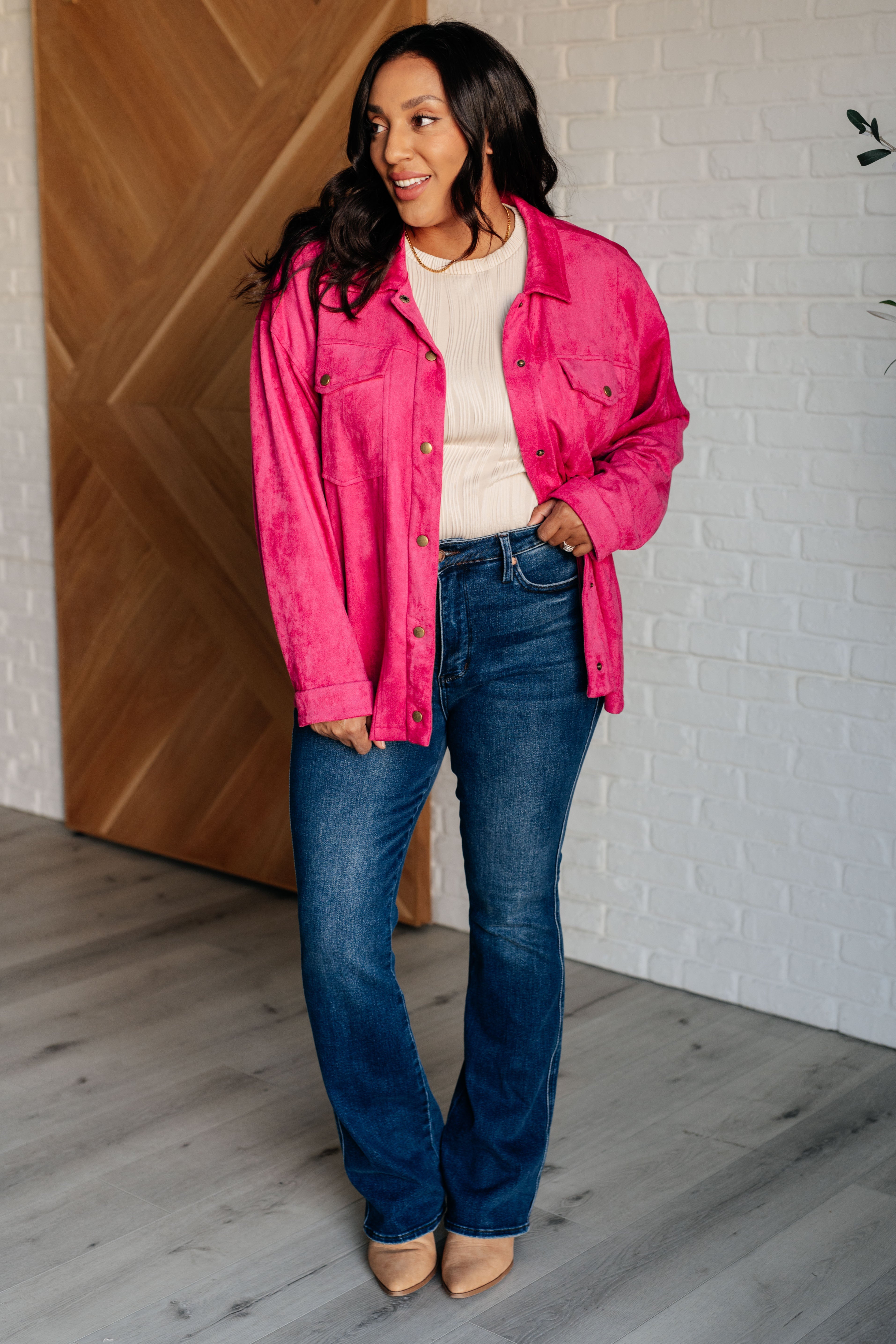 Flow With Me Embossed Top - Charming Charlie