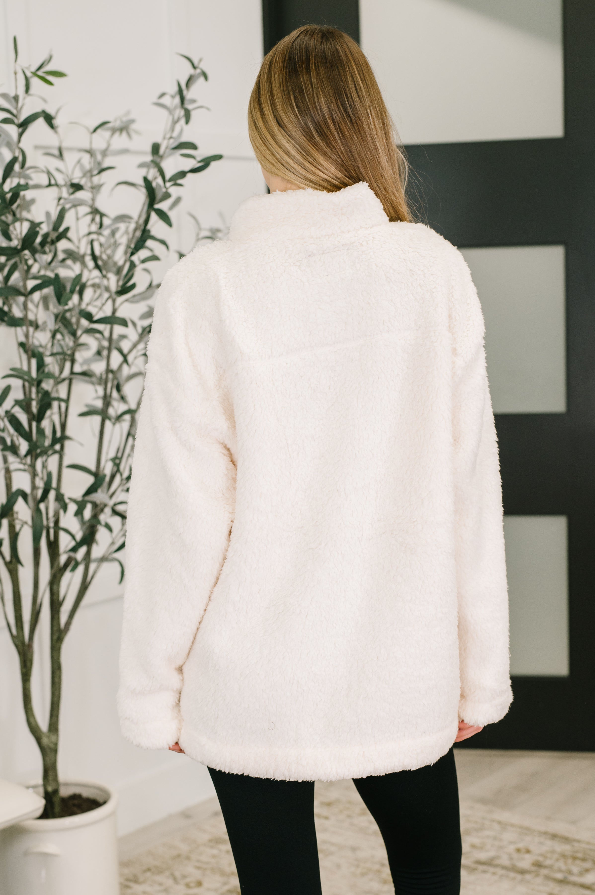Fluffy Flurry Snap Button Pullover - Charming Charlie