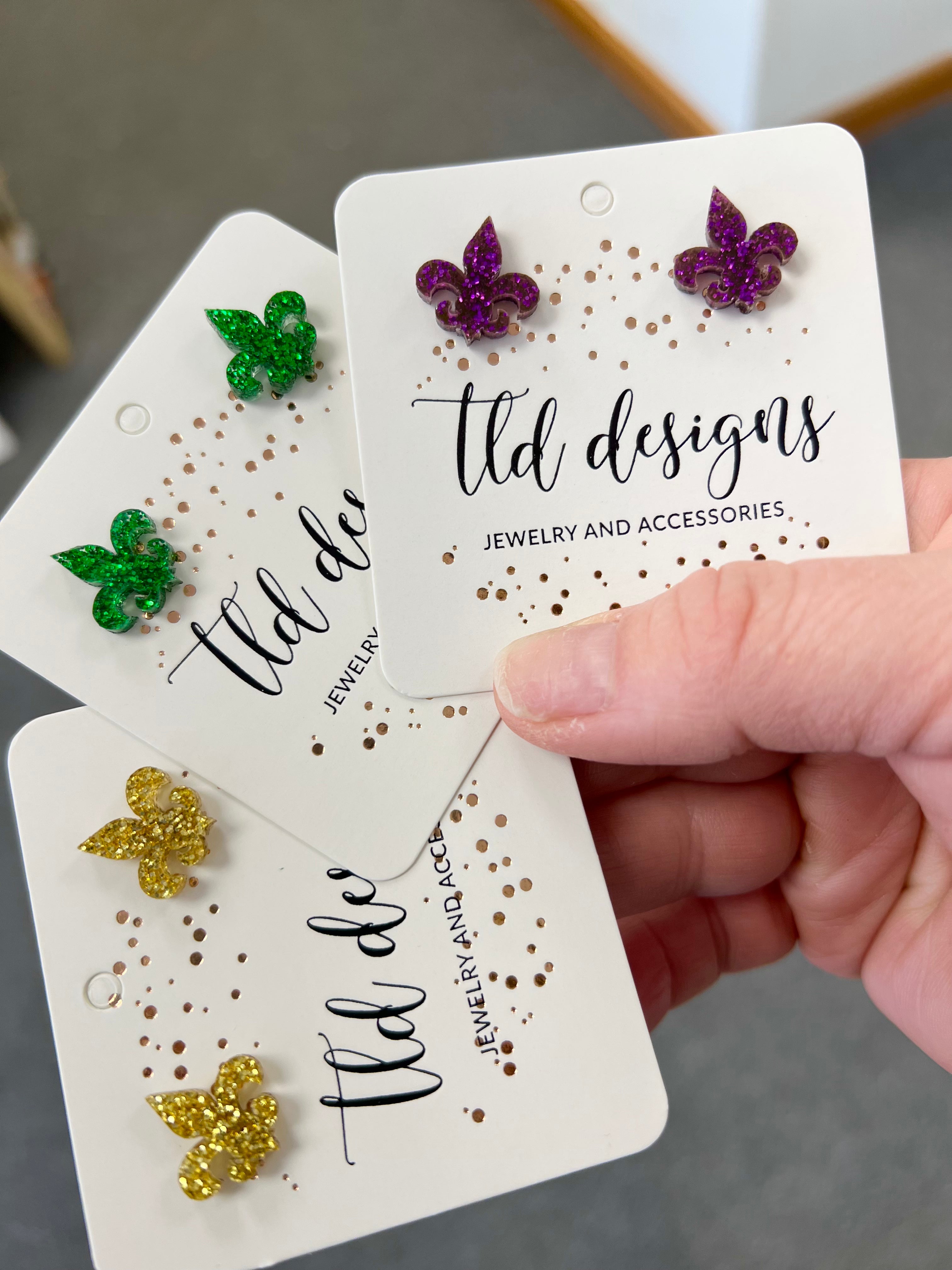Mardi Gras Studs - Charming Charlie