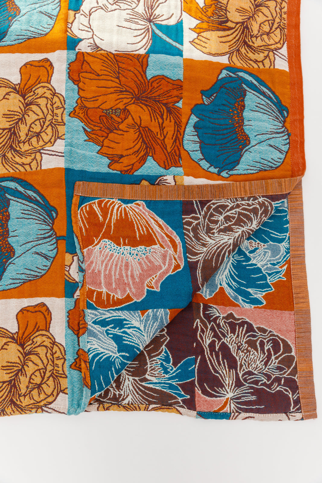 Luxury Beach Towel in Block Floral - Charming Charlie