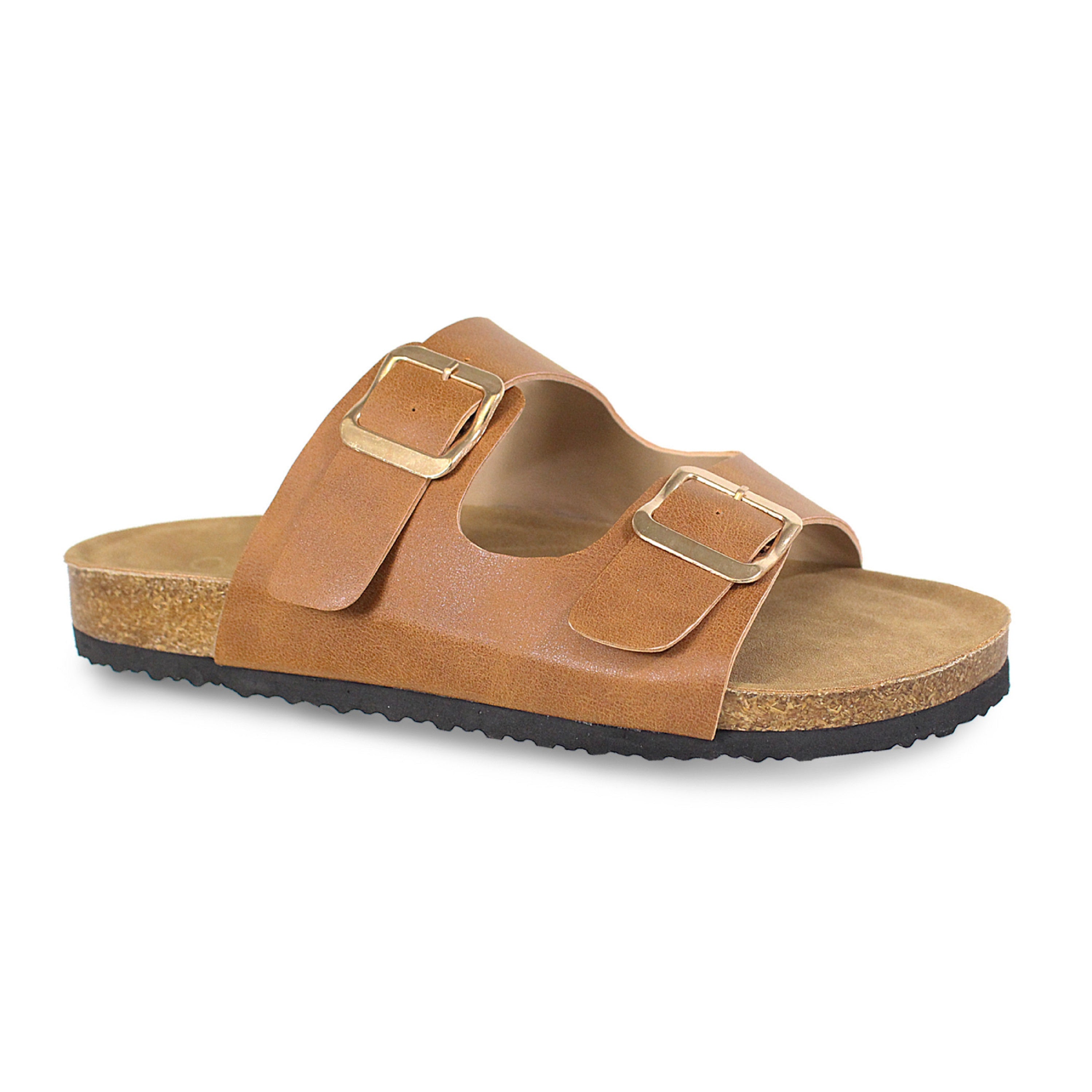 GIAN-91 Women's PU Sandal With Two Piece Upper and Buckle - Yoki