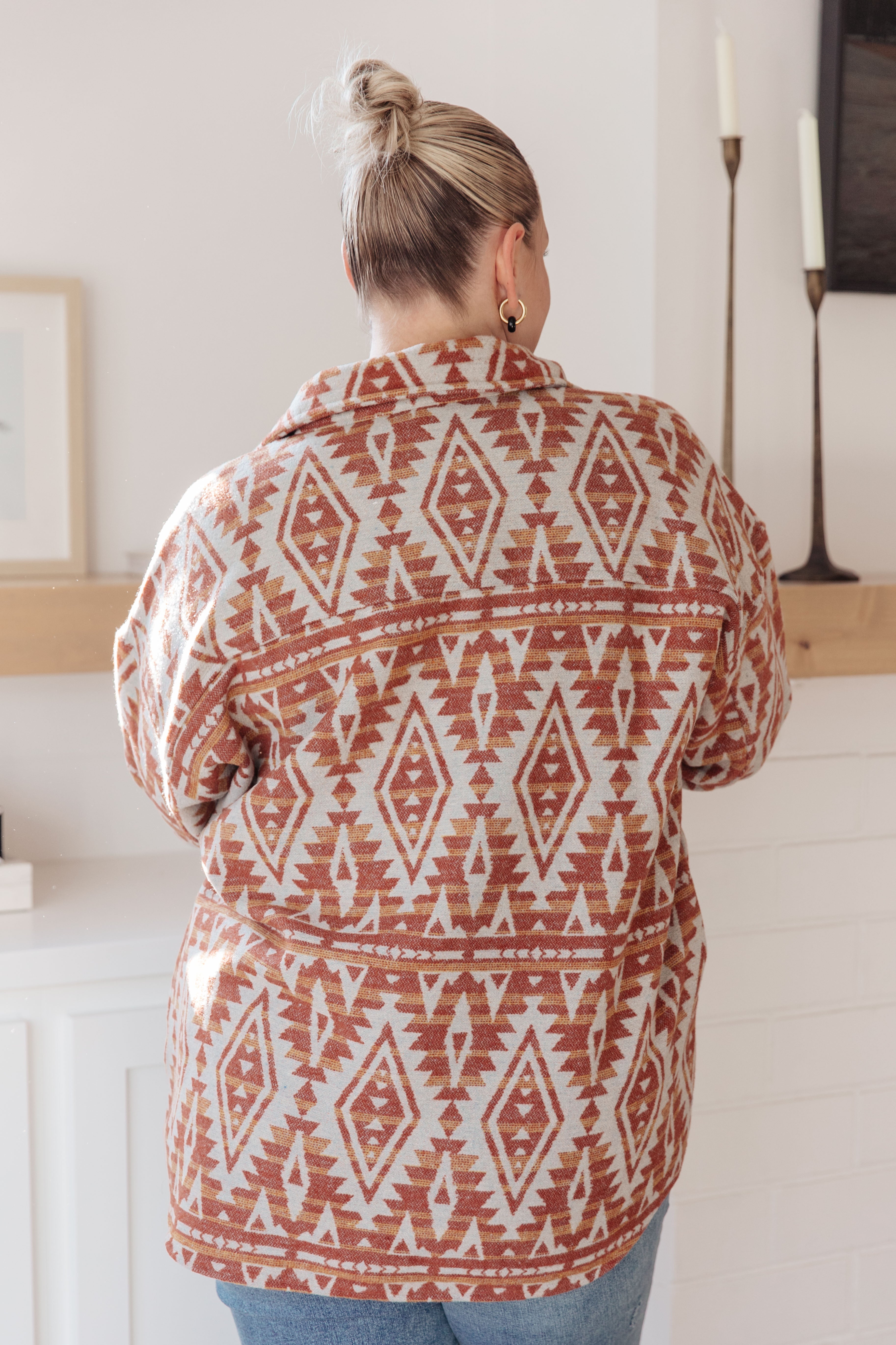 Gather Round Aztec Shacket - Charming Charlie