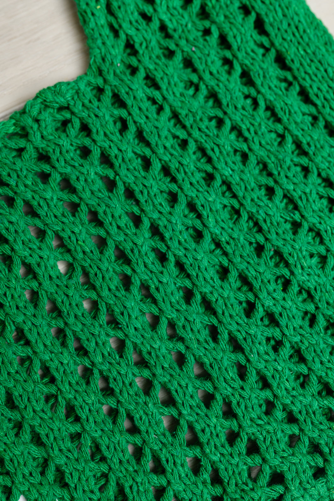 Girls Day Open Weave Bag in Green - Charming Charlie