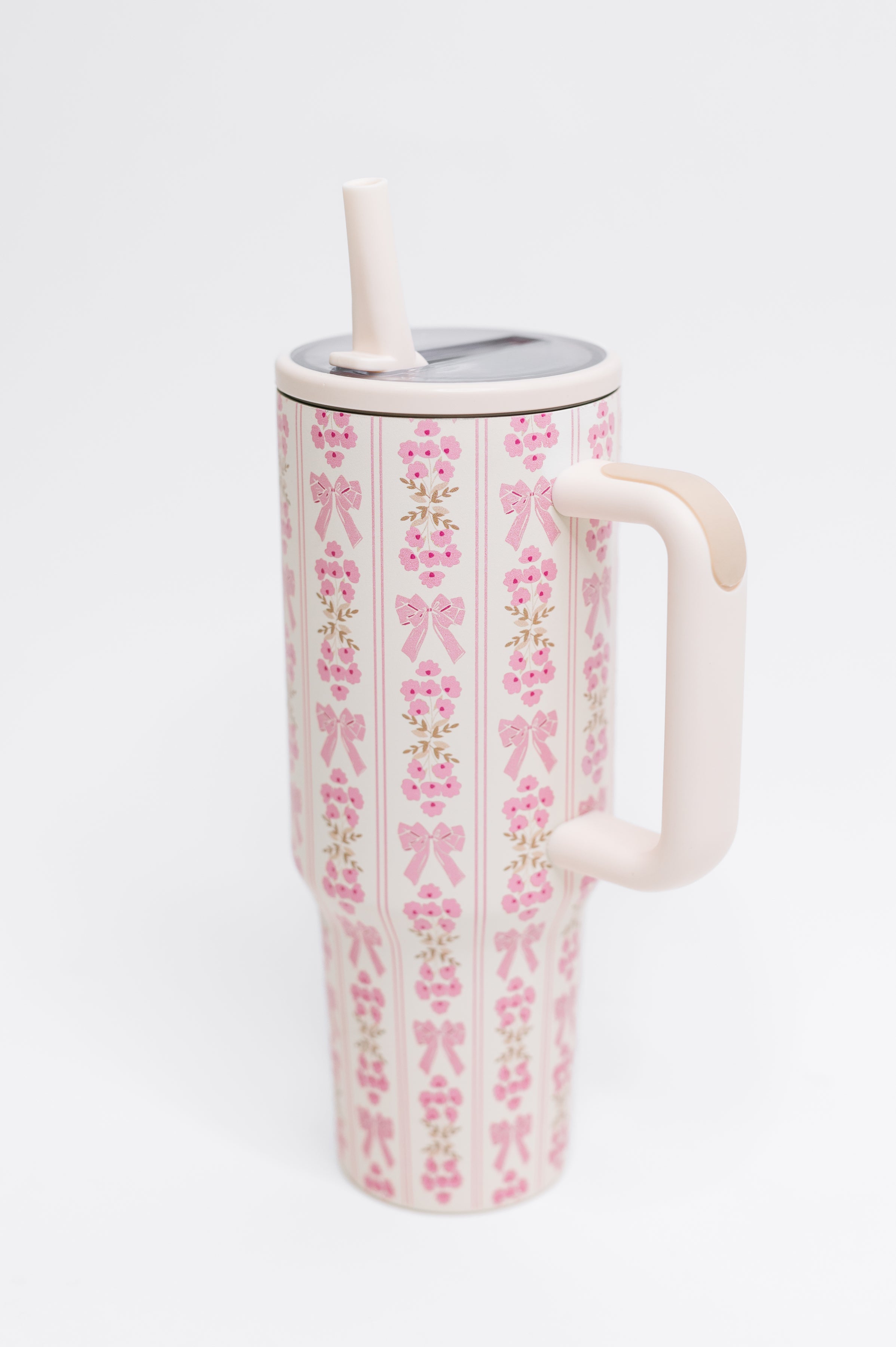 Girly Girl Bow and Floral Tumbler - Charming Charlie