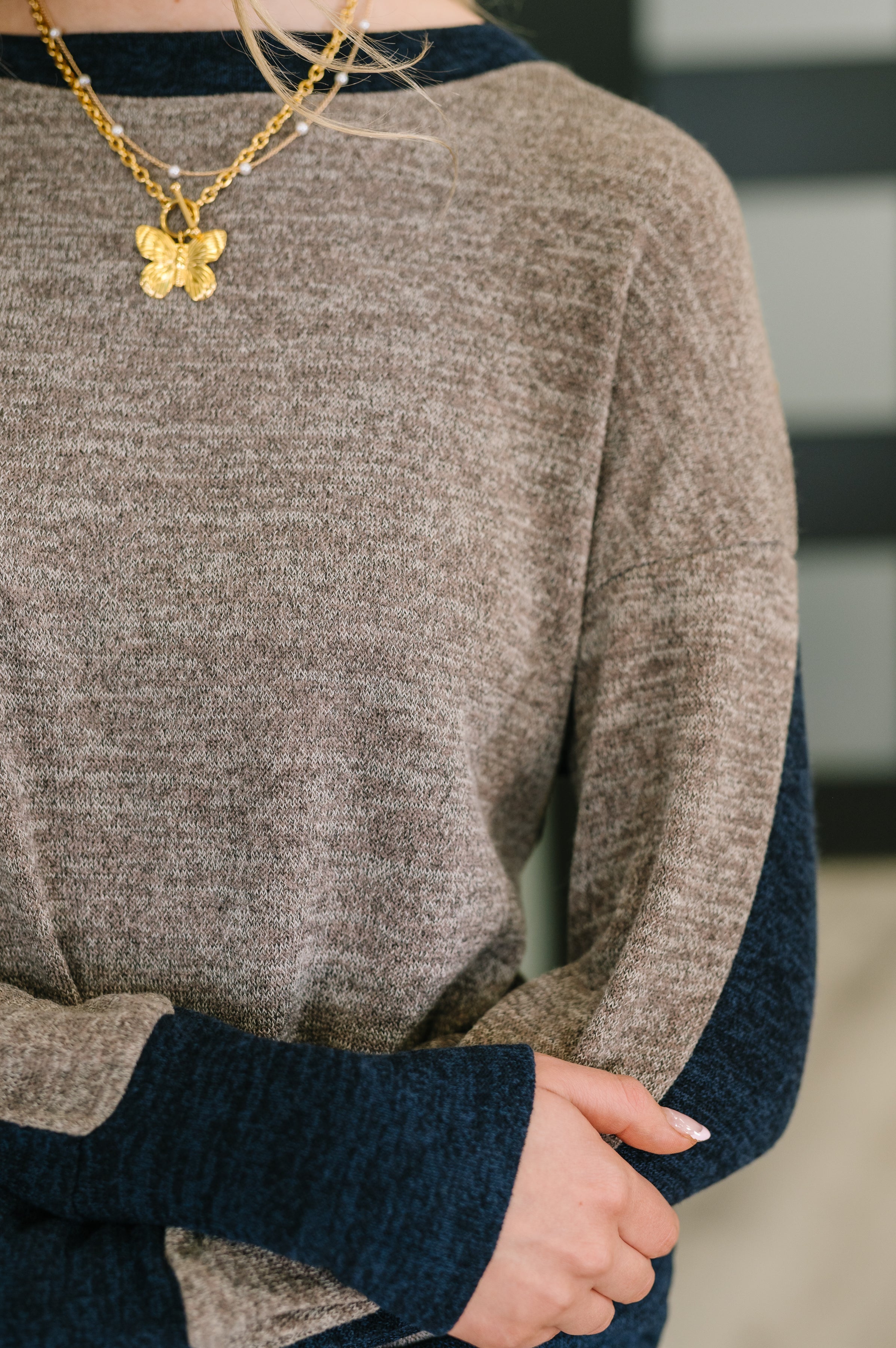 Give Me a Call Color Block Pullover - Charming Charlie