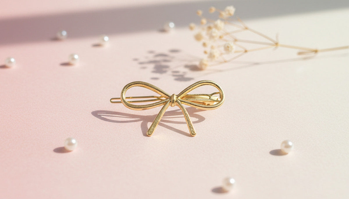 Gold Bow Hair Clip - Charming Charlie