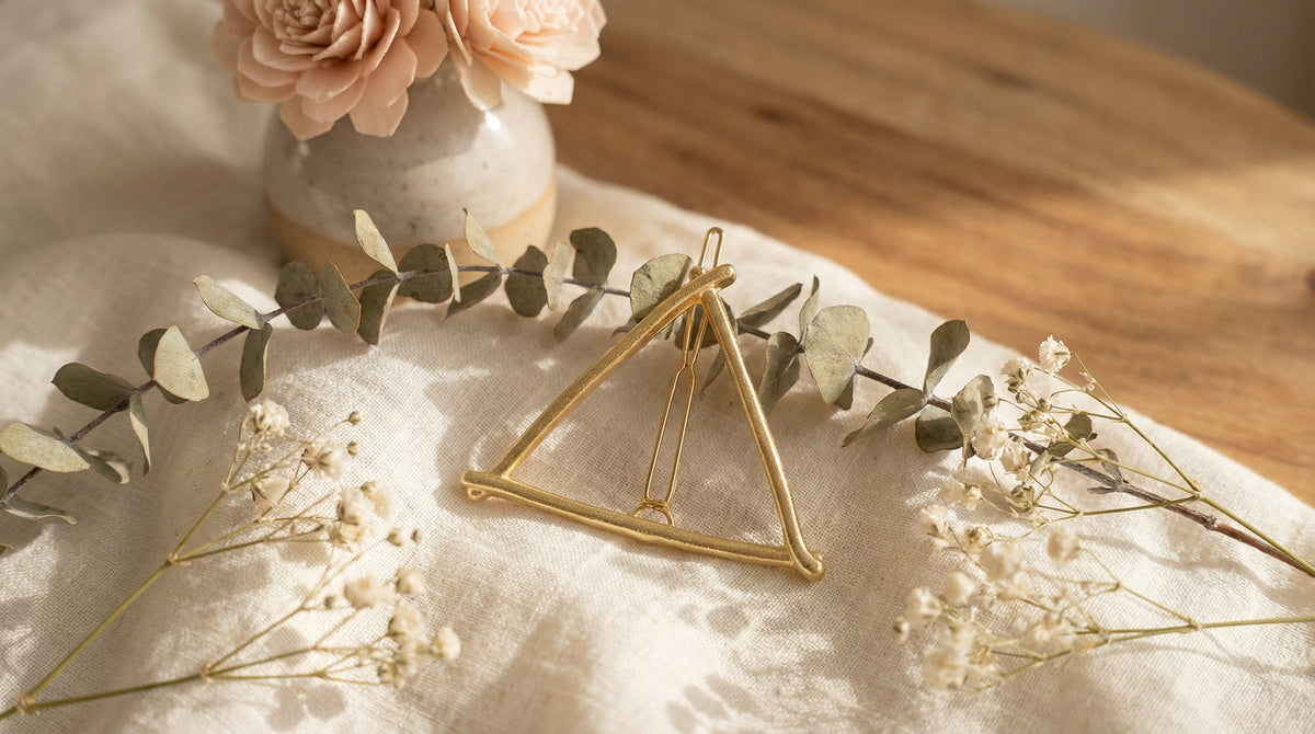 Gold Triangle Hair Clip - Charming Charlie