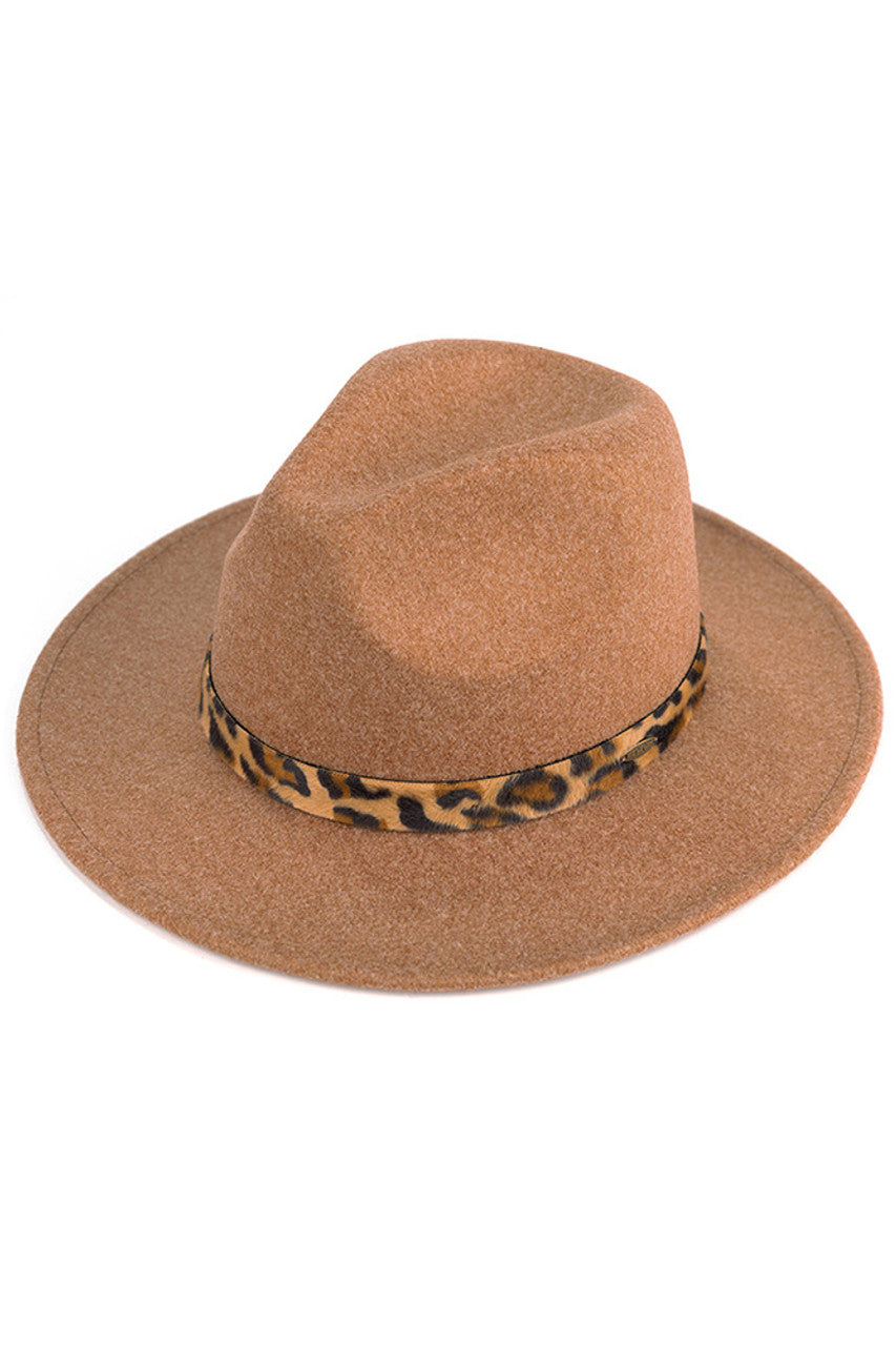 GoldenCamel C.C Vegan Felt Heather Color Leopard Hat is the perfect accessory for fashion-forward individuals looking for a stylish and sustainable option. Made with vegan felt material, this hat features a trendy leopard print design that will elevate any outfit. Stay on-trend and environmentally conscious with this must-have hat.