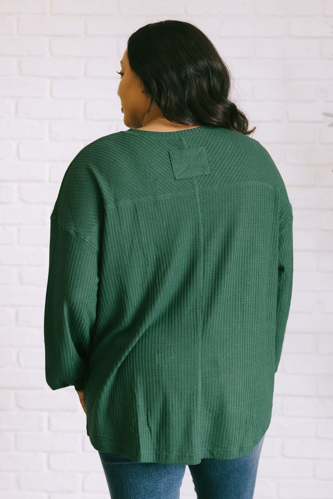 Good Things Are Coming V-Neck Top in Green - Charming Charlie
