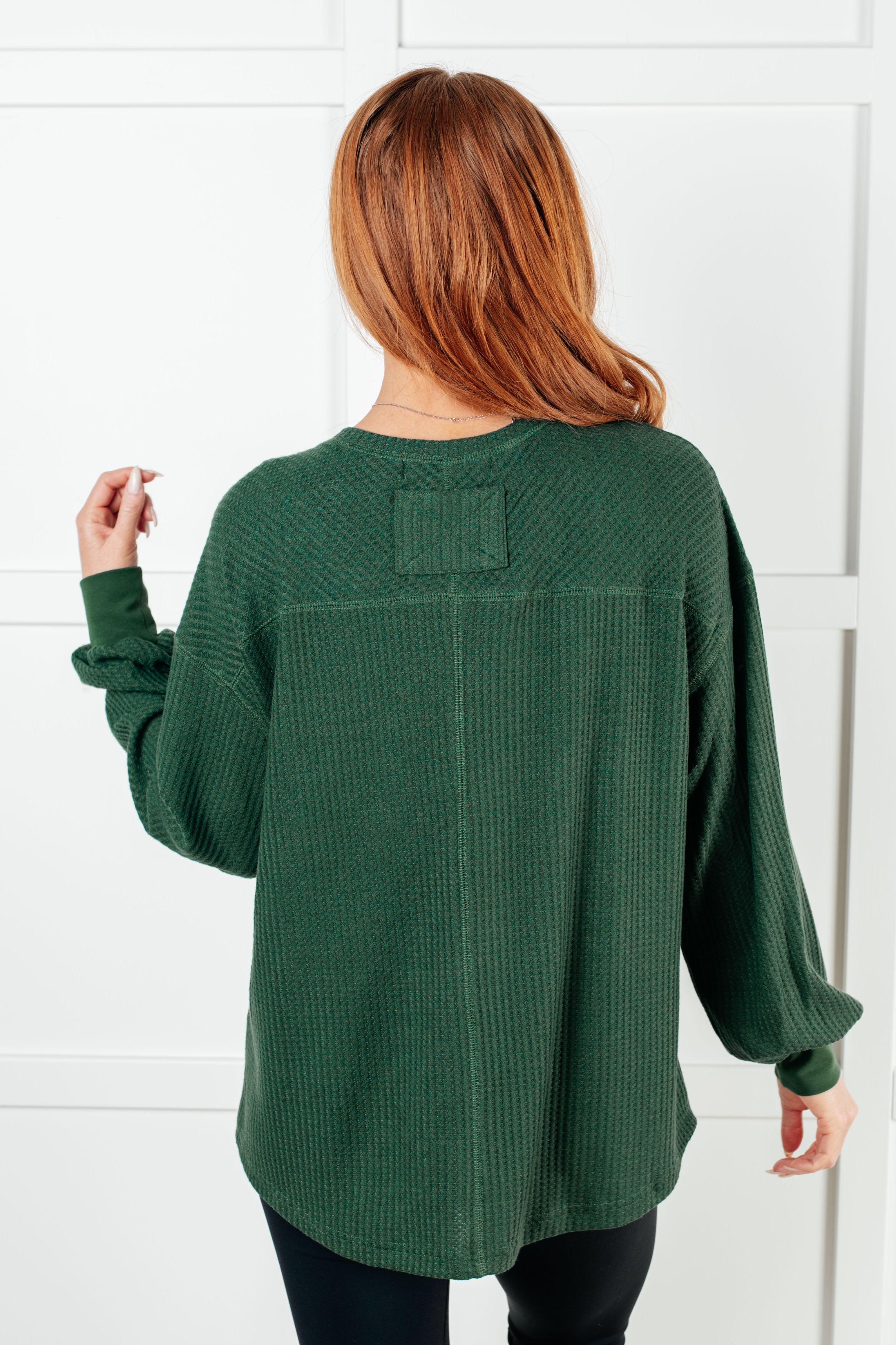 Good Things Are Coming V-Neck Top in Green - Charming Charlie