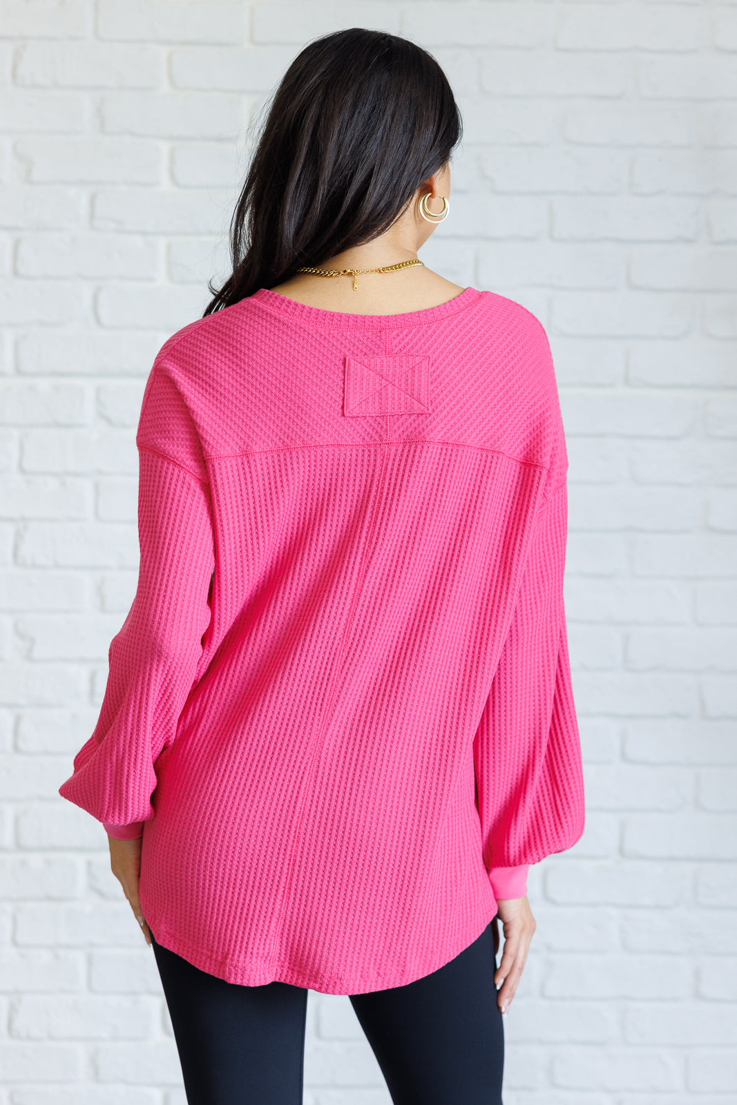 Good Things Are Coming V-Neck Top in Pink - Charming Charlie
