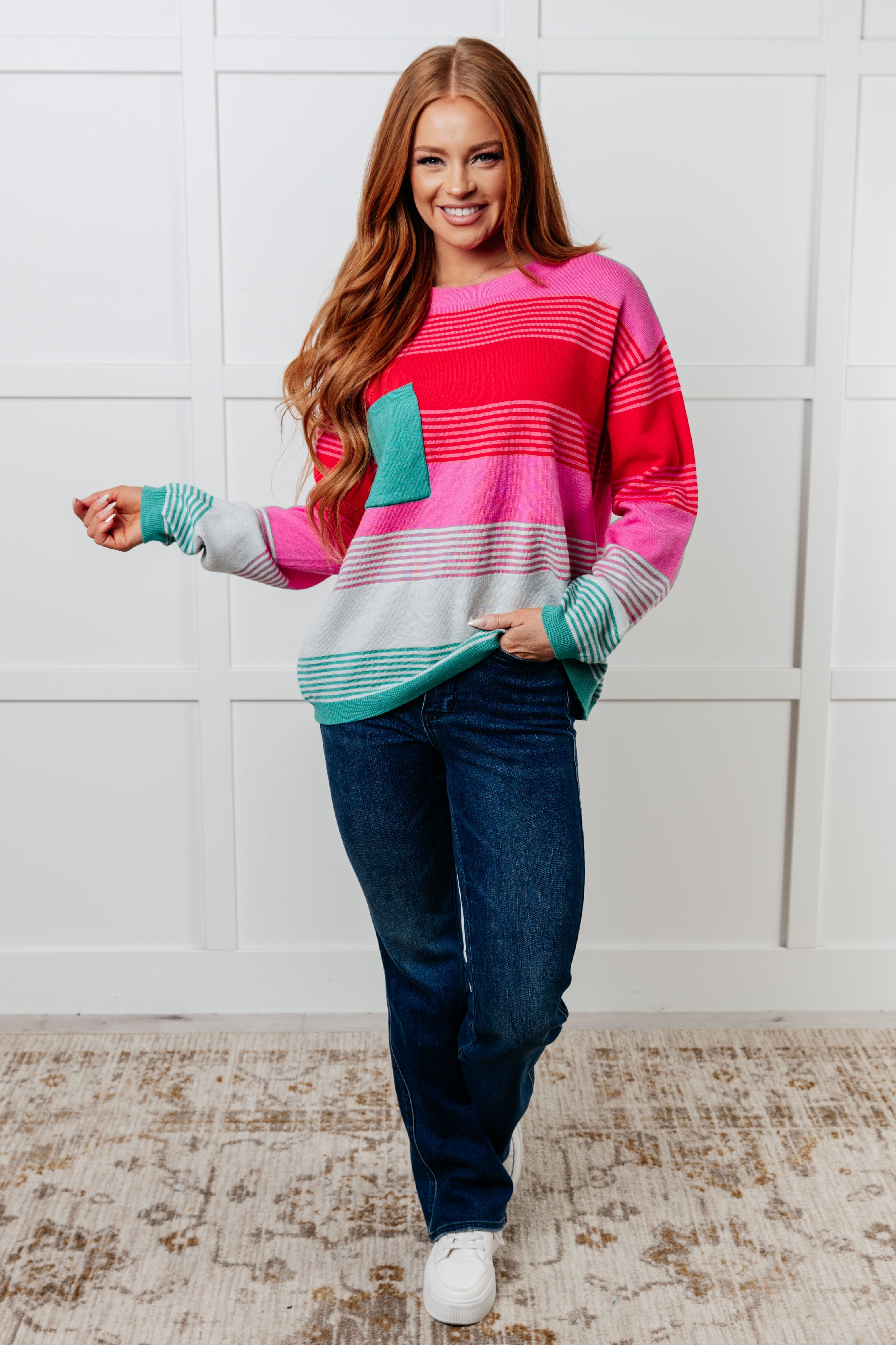 Gradual Feelings Striped Sweater - Charming Charlie