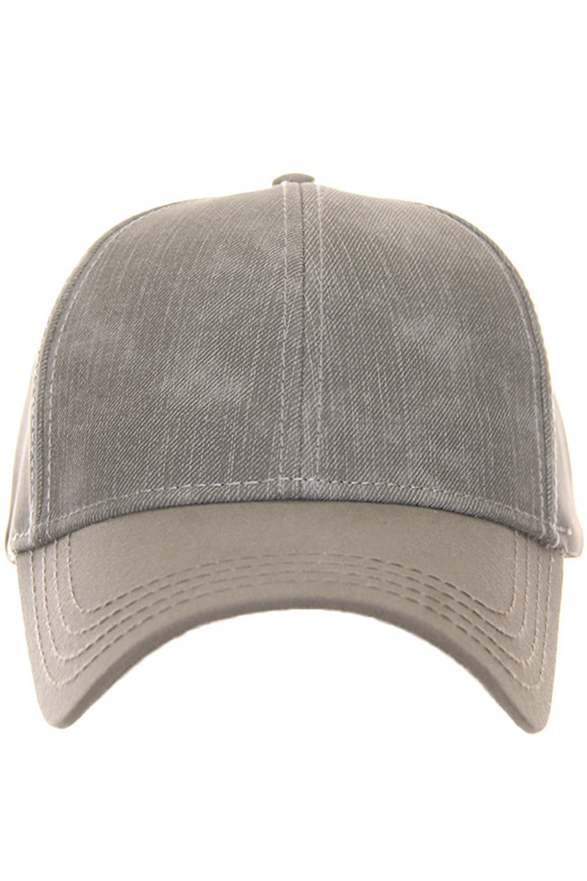 Grey C.C Baseball Cap is the perfect accessory for any outdoor activity. Made with high-quality materials, this cap offers both style and comfort. Its curved brim design provides protection from the sun, while the adjustable strap ensures a perfect fit. Stay cool and fashionable with the C.C Baseball Cap.