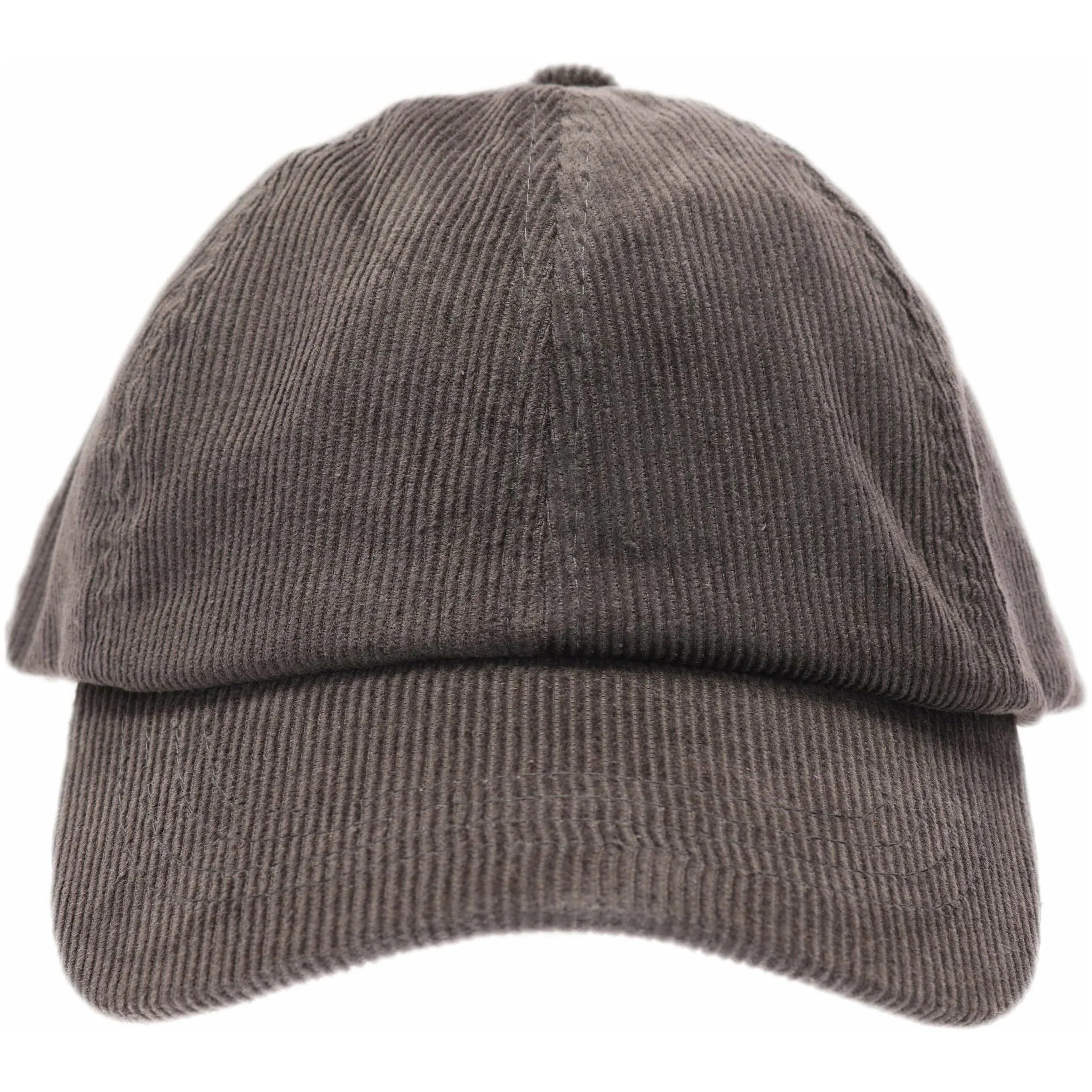 Gray CORDUROY CRISS CROSS PONY CAP combines comfort and style with its soft corduroy material and unique criss cross design. Keep your hair in place and add a touch of sophistication to any outfit. A must-have accessory for any fashion-forward individual.
