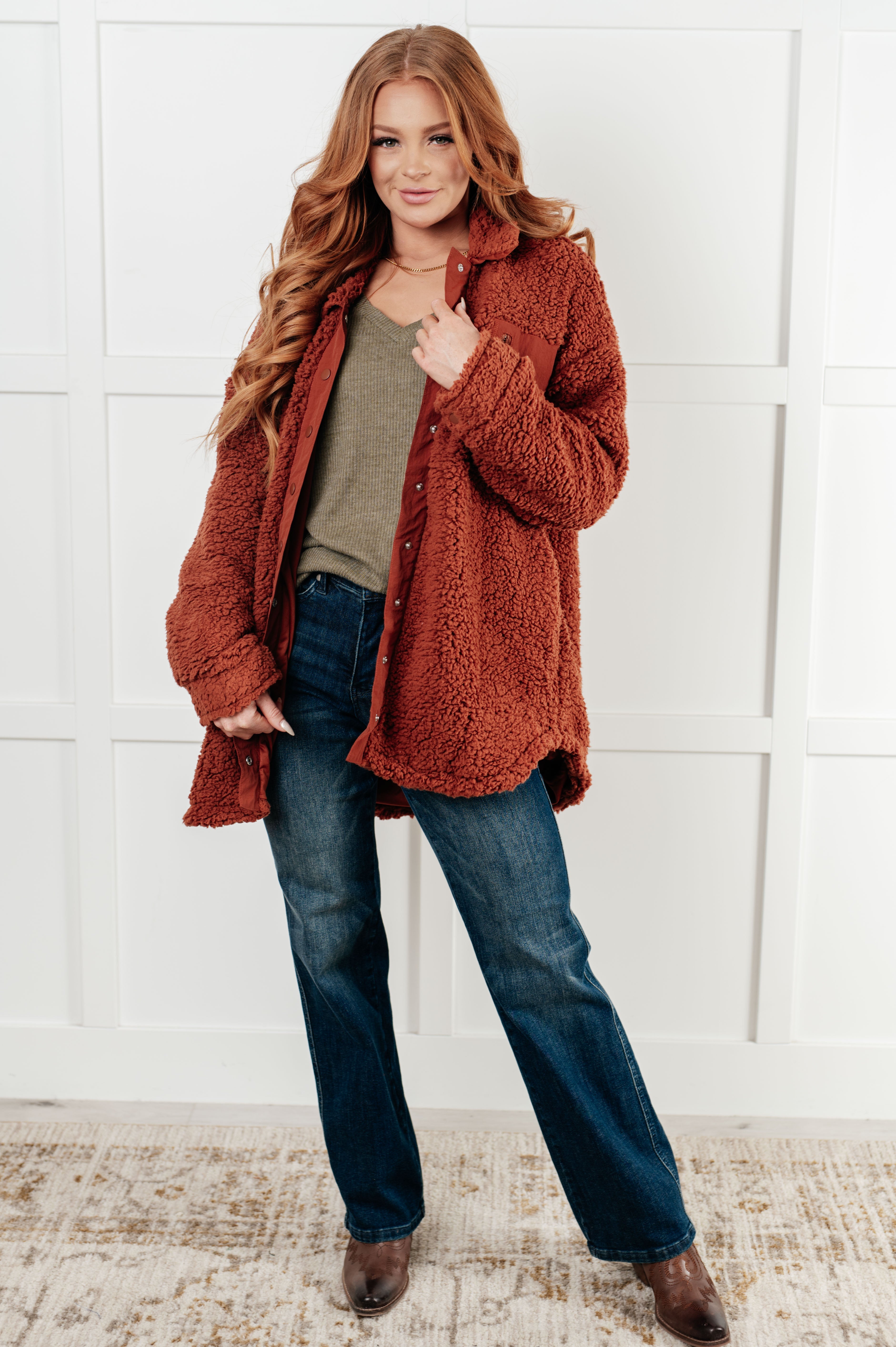 Growing Up Great Sherpa Jacket - Charming Charlie